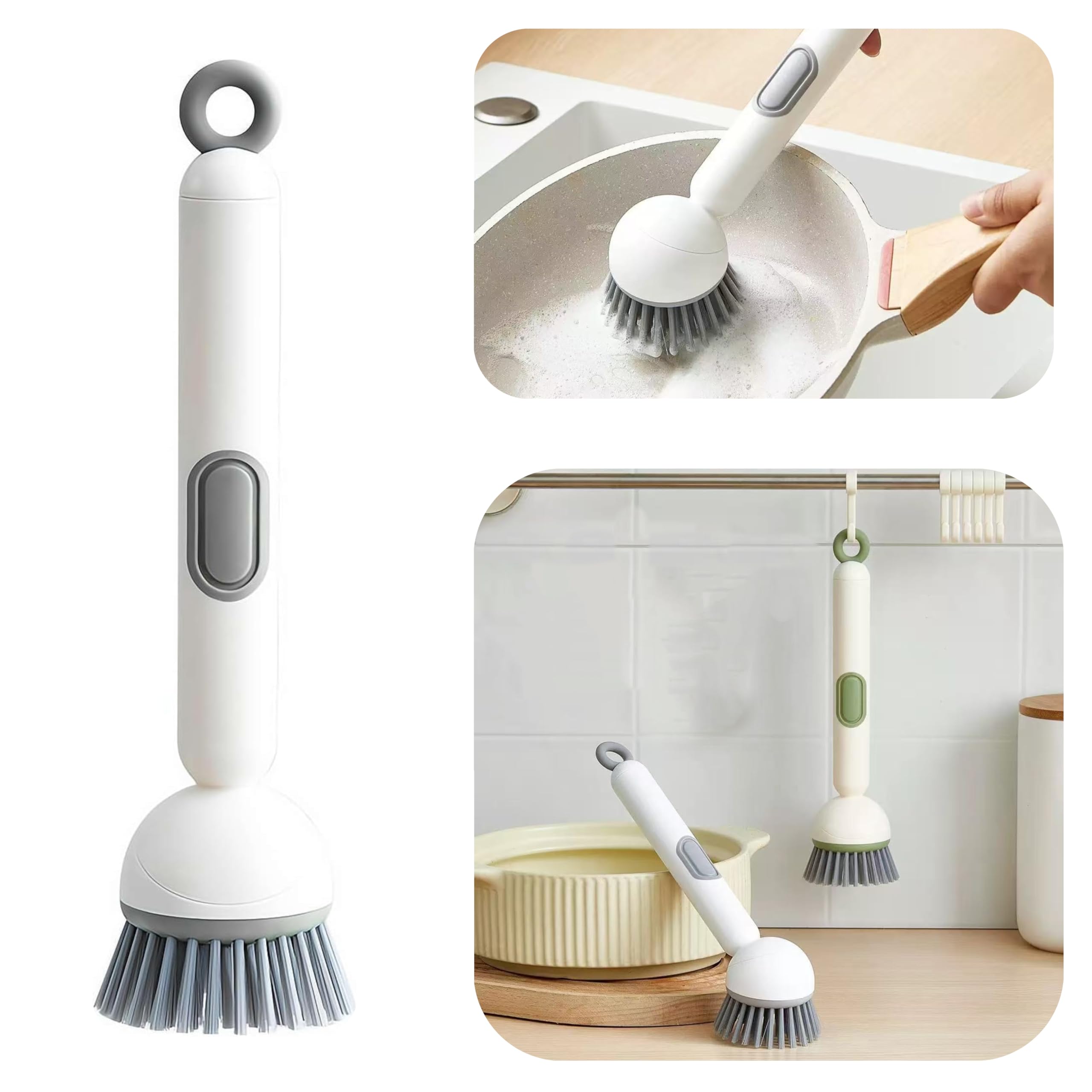 Amazon.com: Dish Brush -6-in-1 Dish Brush with Detergent Dispenser