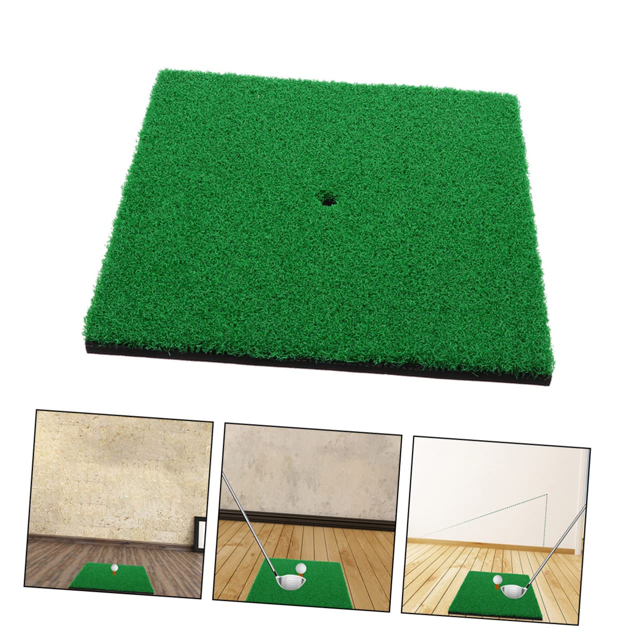 Anneome Golf Mat Realistic Golfing Practice Mat Outdoor Golf Turf Portable Training Aid