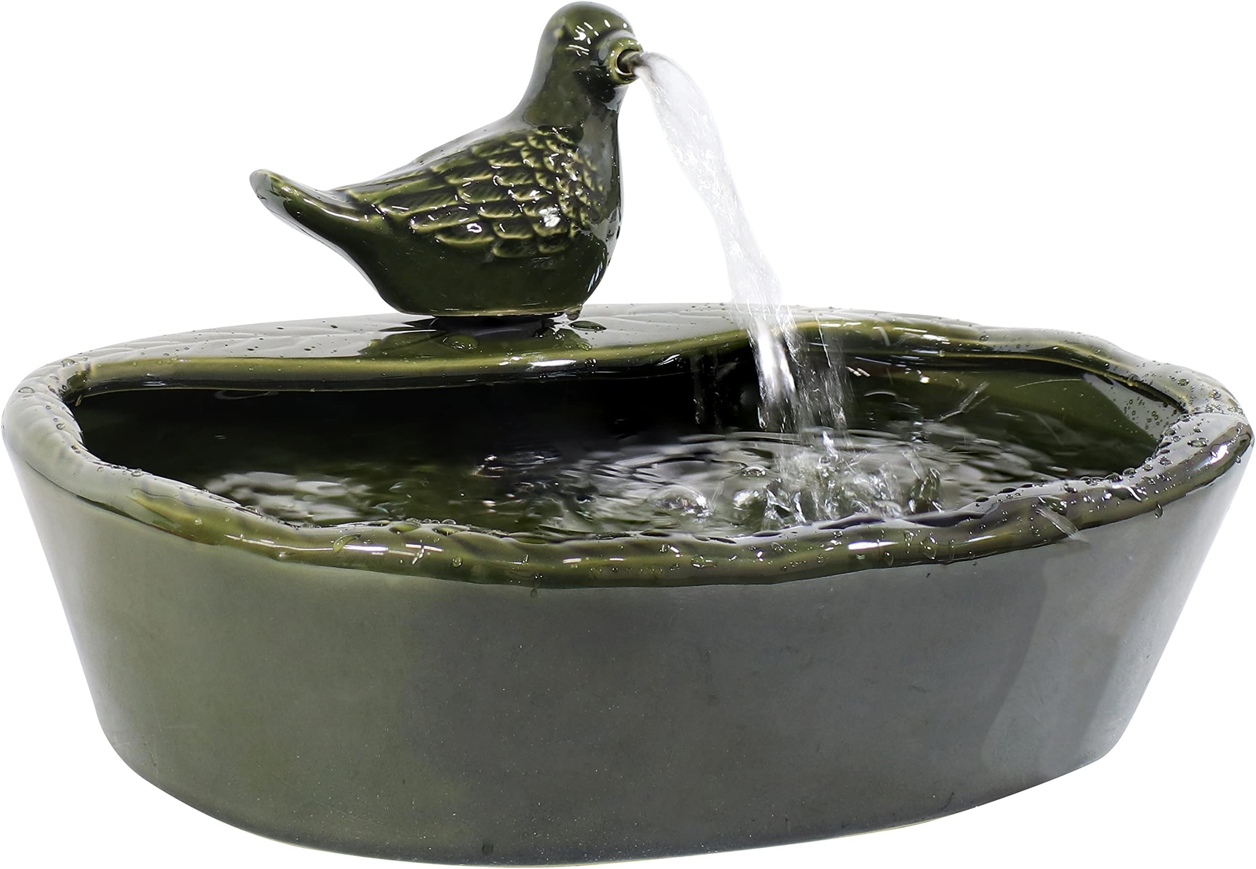 Bird Green Solar Energy powered Water Fountain                                                                                       