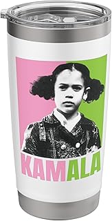 Kamala Harris Girl Cute Melanin Retro Vintage Black History Stainless Steel Insulated Tumbler