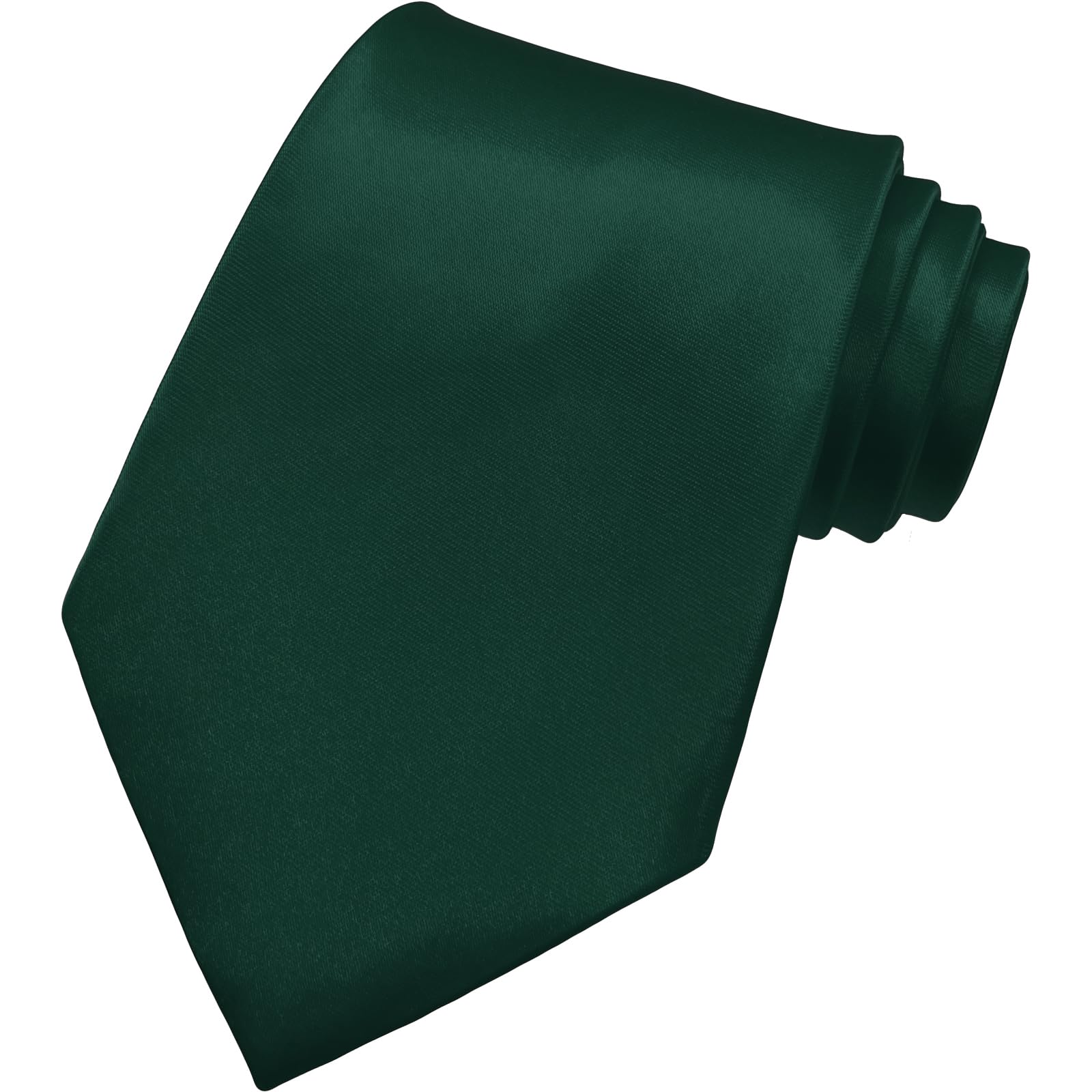 AHLPO Elegante Krawatte für Herren Satin 8 cm, Herren Krawatten, Klassische Schlips Herren für Hochzeit, Büro, Party und Festliche Veranstaltungen - Einfarbig in Verschiedenen Farben Tie Grün