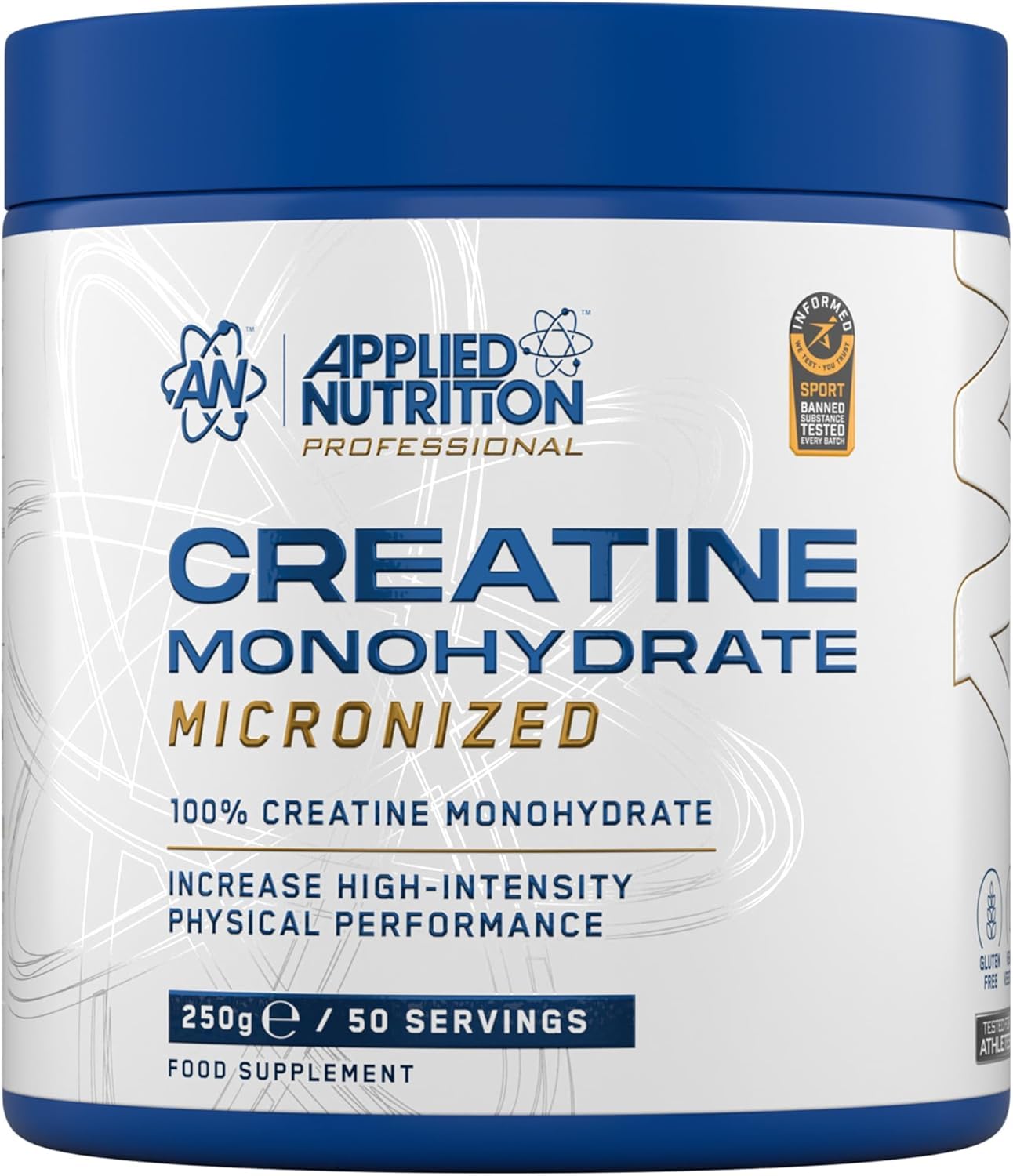 Applied Nutrition Creatine Monohydrate Powder Unflavoured 250g