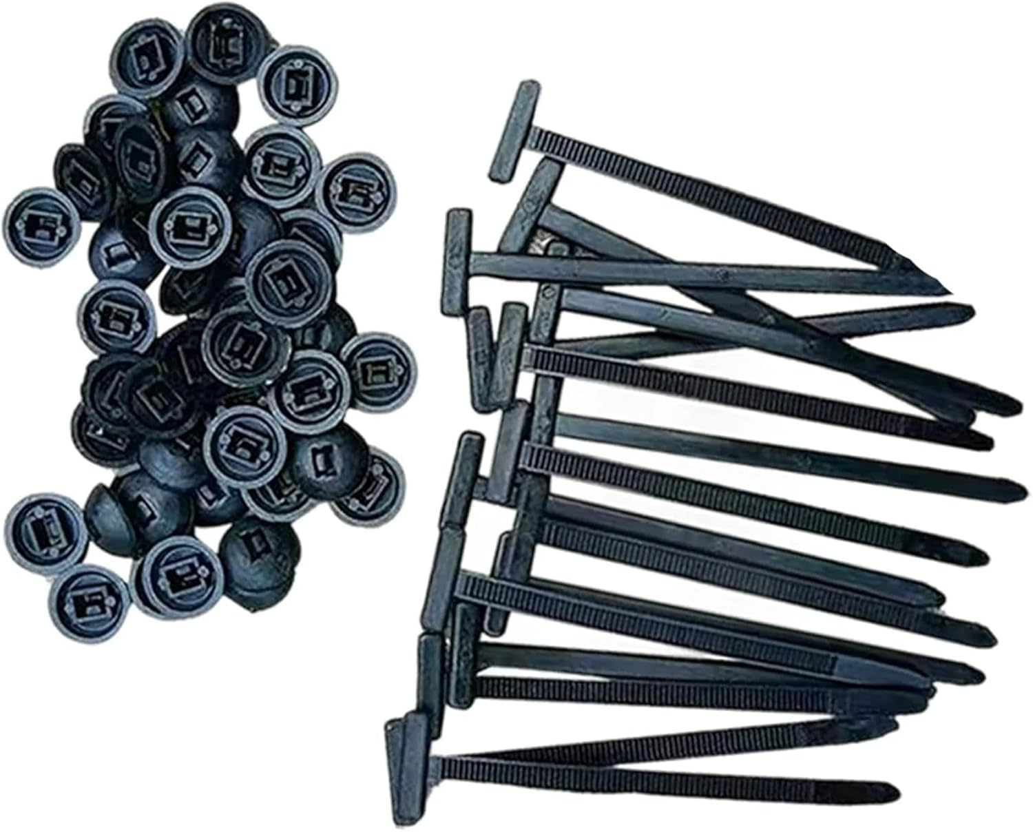 Nylon Universal Cable Tie Buckle, Heavy-Duty Grip Auto Zip Tie Buckles for Automotive Wiring, Tools-Free Installation Cable Tie Buckle Zip Tie, 50pcs