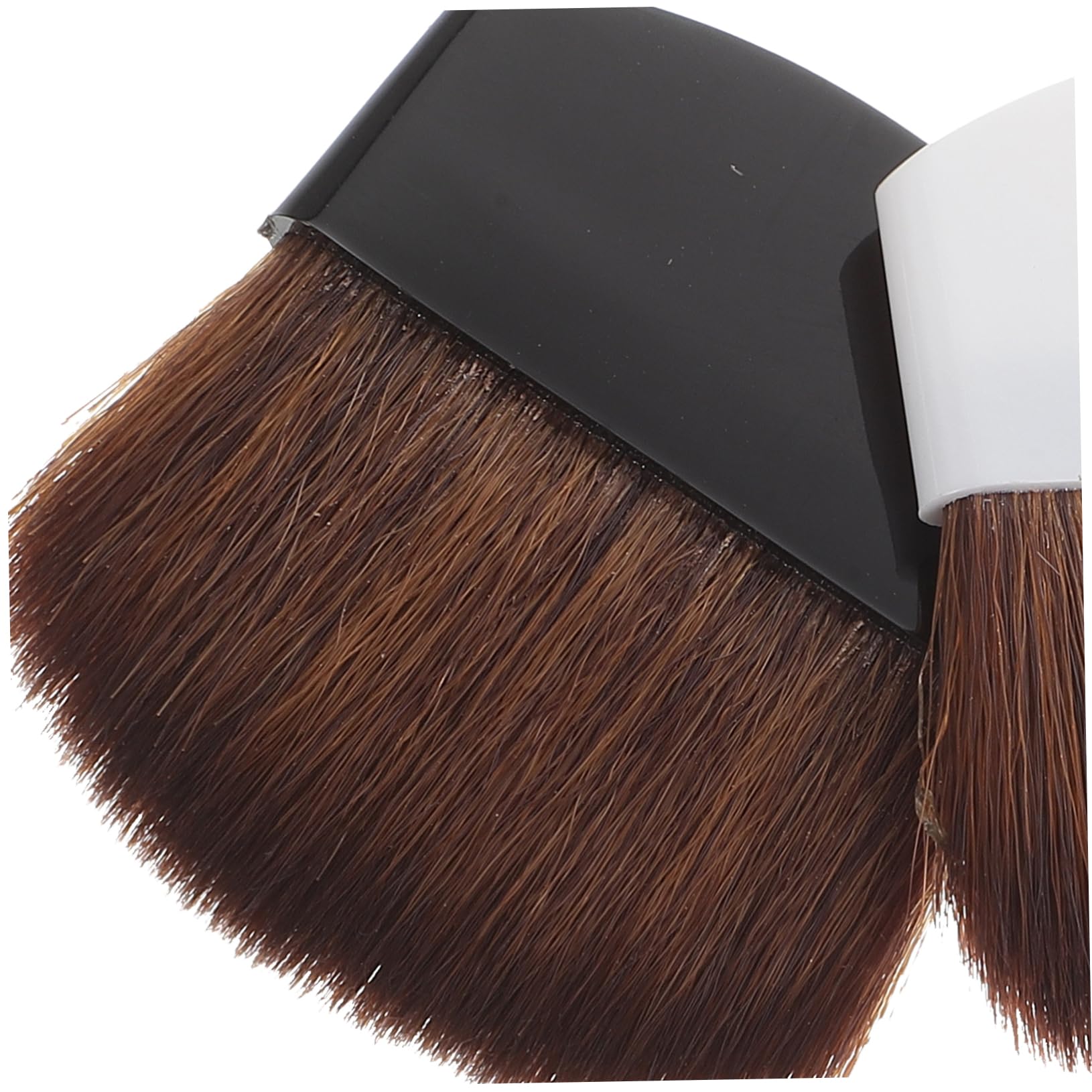 VICASKY Pennelli per Fard e Fondotinta Portatili 2 Pezzi, Set Pennelli Trucco Professionali Setole Morbide in Crine di Cavallo, Strumenti di Bellezza Compatti per Make Up Viso da Viaggio