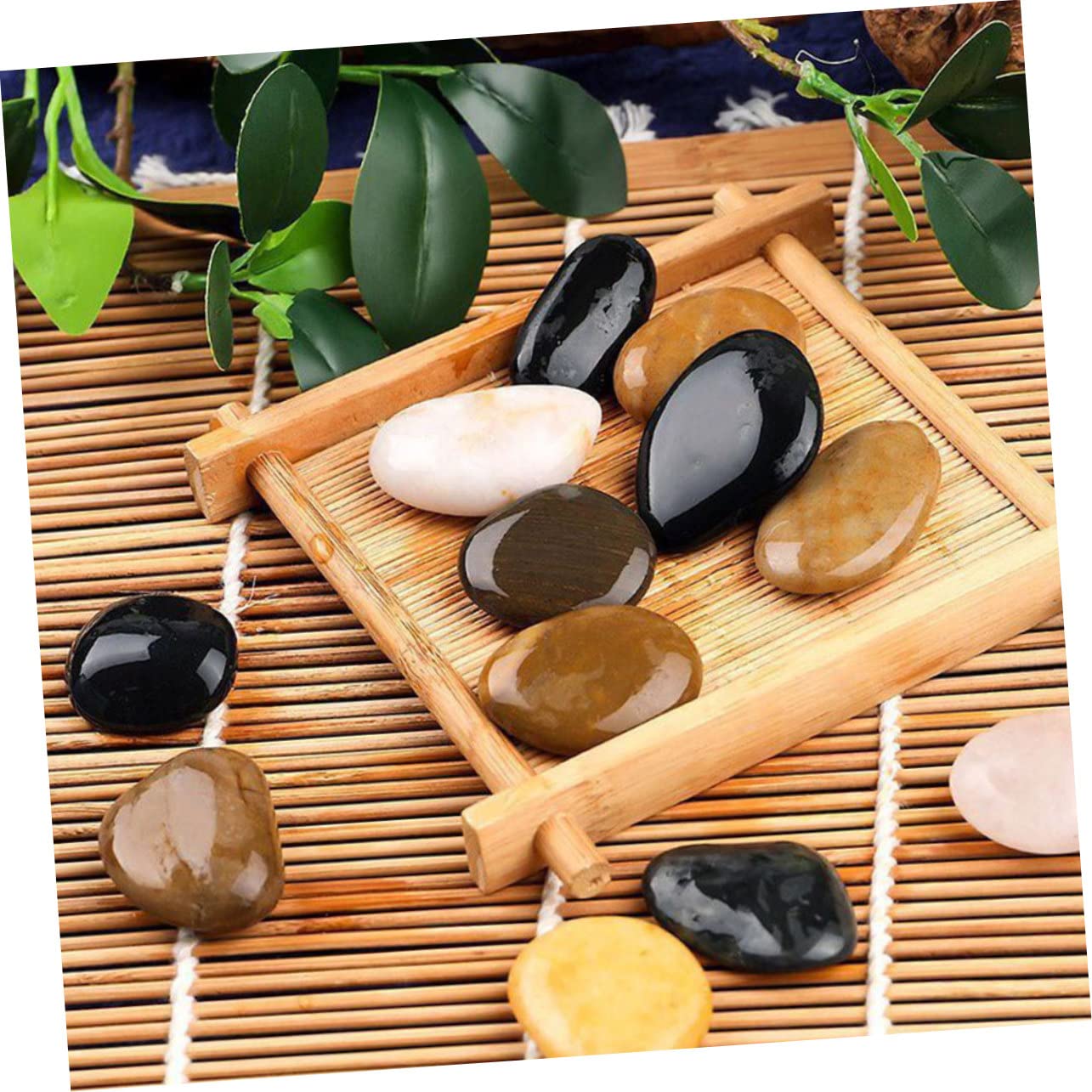 Happyyami 3packungen Dekorative Steine Für Aquarien Blumentöpfe Landschaftsgestaltung Regenbogensteine Für Garten Und Vase Natursteine Für Kreative Deko