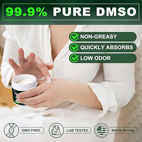 Miniatura 5 de ZOXY DMSO Crema, 99.9% pura, con magnesio, MSM, incienso, aloe vera, cúrcuma, hierbas y árnica, de absorción rápida, bajo olor, no grasa, 4 onzas