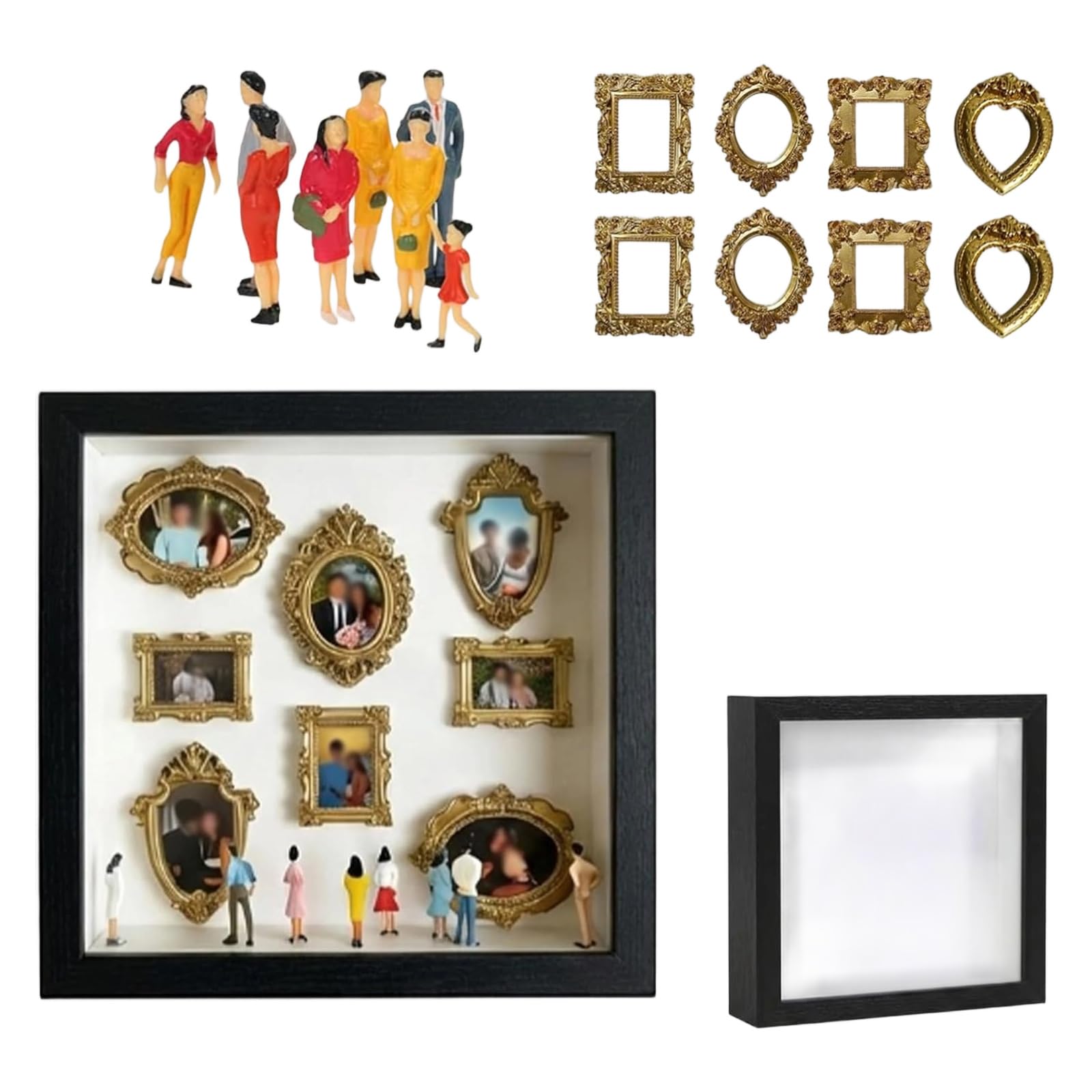 Kit boîte silhouette cadeau d'anniversaire créatif et personnalisé à faire soi-même