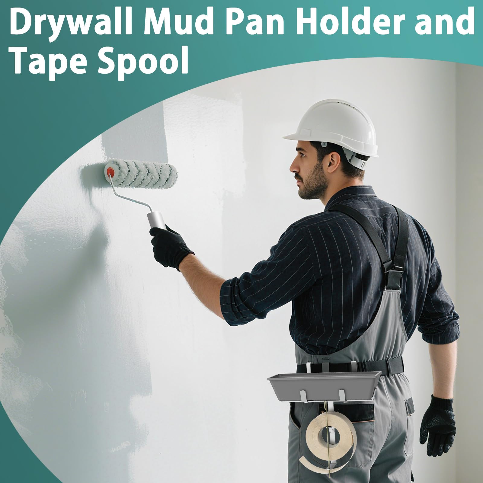 Aluminum Drywall Mud Pan Holder and Spool Tape Holder — Amazon image 6