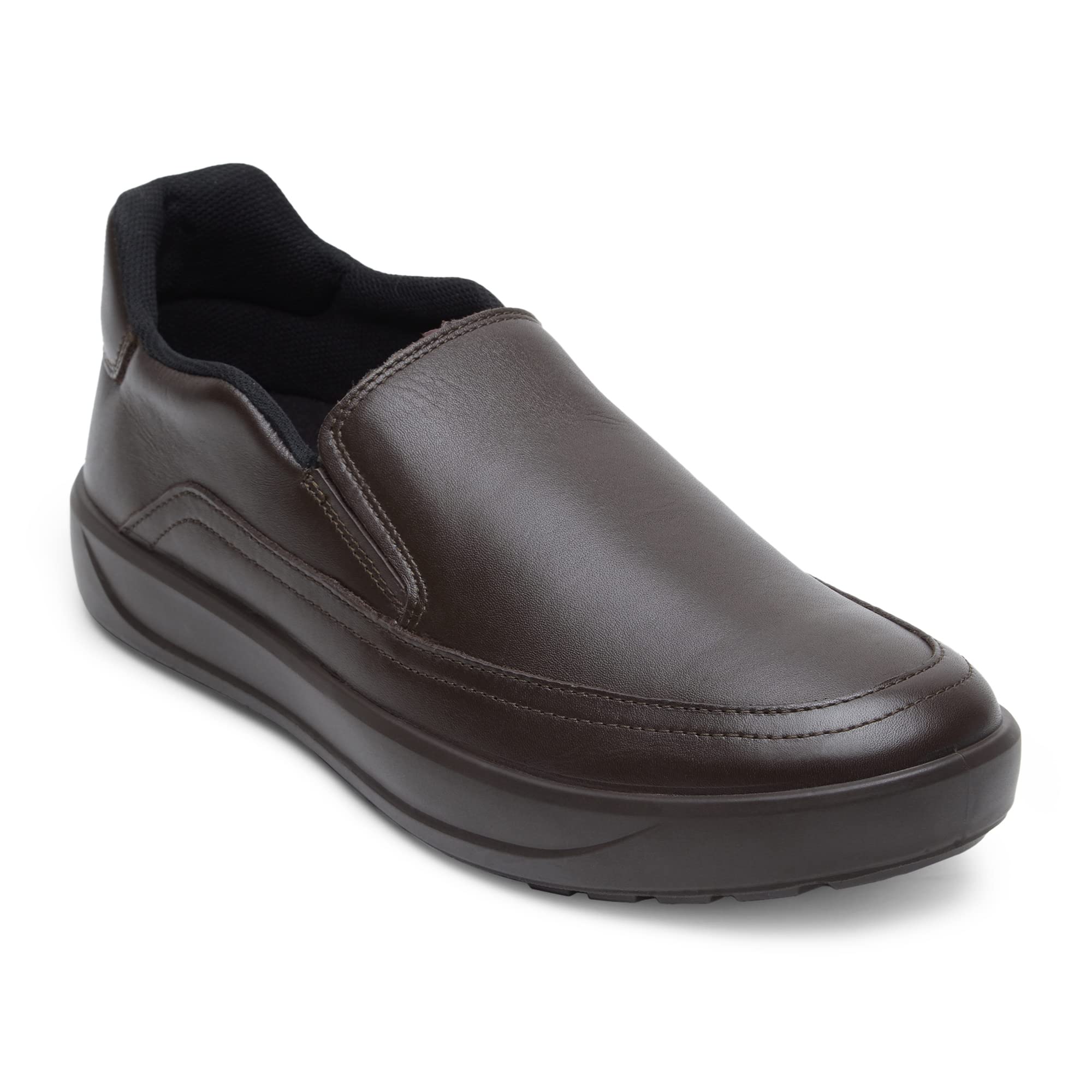 Ergon Denver Pull On Dress Casual Shoes for Men: Effortless Elegance Meets Comfort Dark Brown (B0B25JTY45) Amazon Price History, Amazon Price Tracker