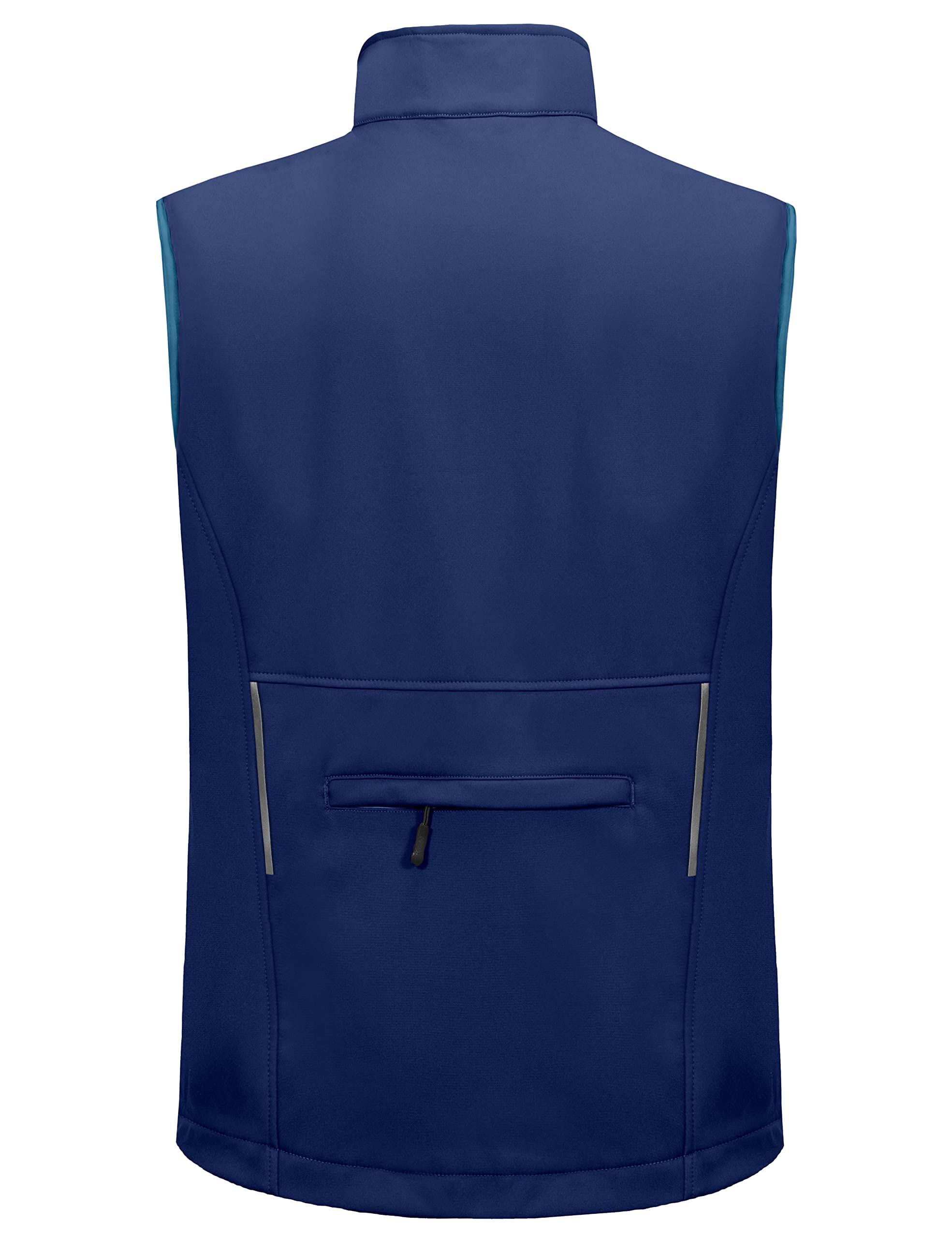 Little Donkey Andy Lekka kamizelka softshellowa dla mężczyzn, wiatroszczelna kurtka bez rękawów na wędrówki
