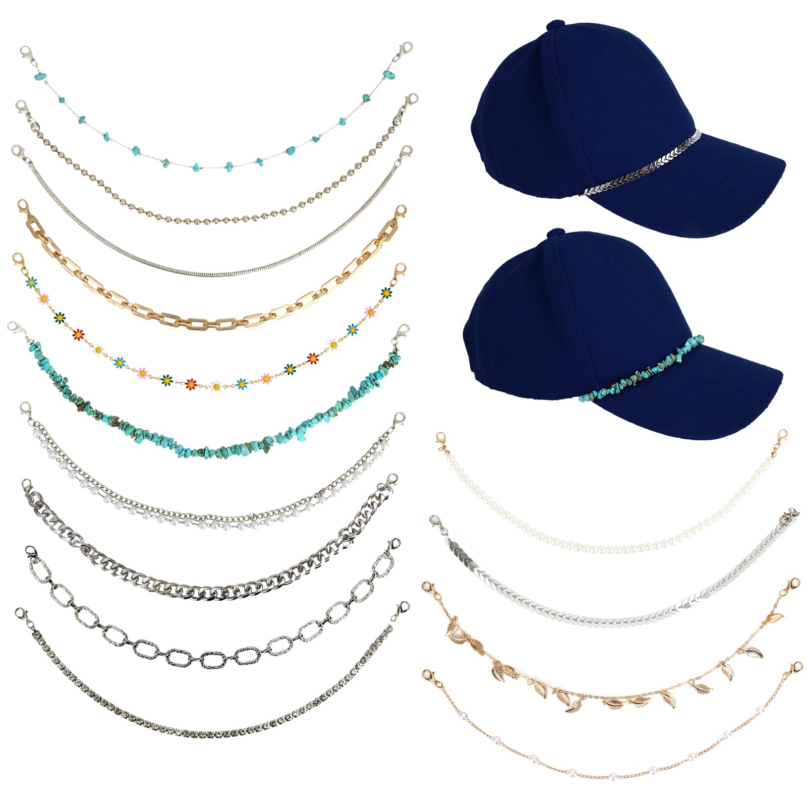 Mikovivi 14pcs Trucker Hat Charms Set