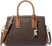 Michael Kors Women's Laila Small Satchel Crossbody Bag - Structured Canvas Design for Everyday Versatility