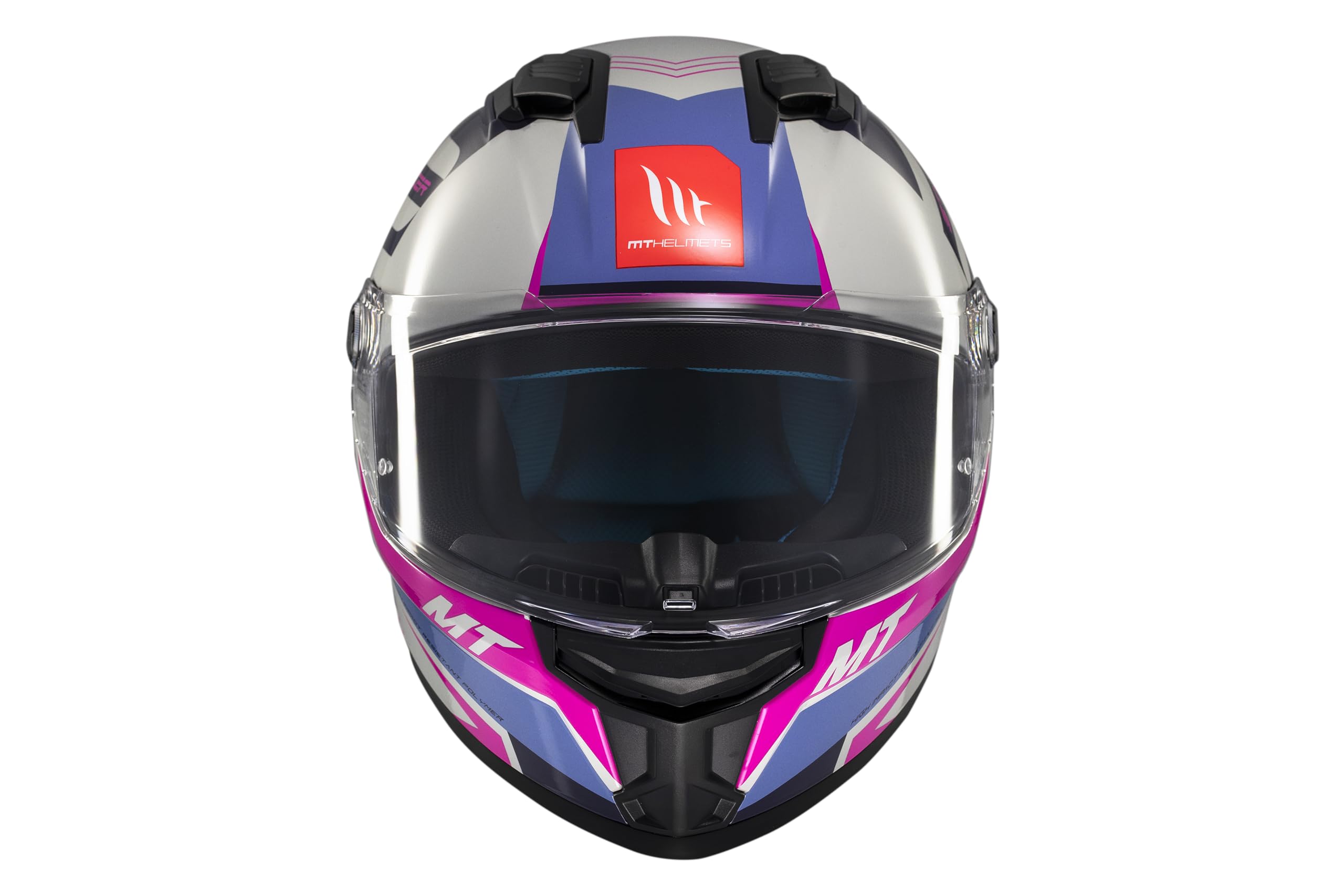 MT Helmets Stinger 2 – Casco Moto Integral Deportivo con Pantalla Antivaho Compatible con Pinlock, Visor Solar Full Vision, Interior Lavable y Calota HIRP | Homologado ECE 22.06 & DOT