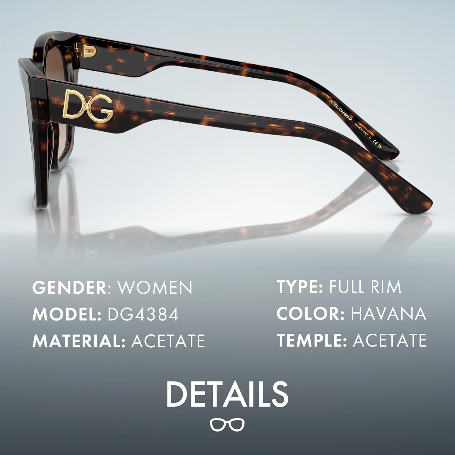 Óculos de sol DOLCE & GABBANA DG4384 Square DG Logo Acetato com kit de óculos de luxo em promoção! Veja a oferta e mais achadinhos de Óculos de sol 2 Hoje é o melhor dia para comprar Óculos de sol DOLCE & GABBANA DG4384 Square DG Logo Acetato com kit de óculos de luxo com aquele preço maroto! Promoção! Aproveite a oferta! 2