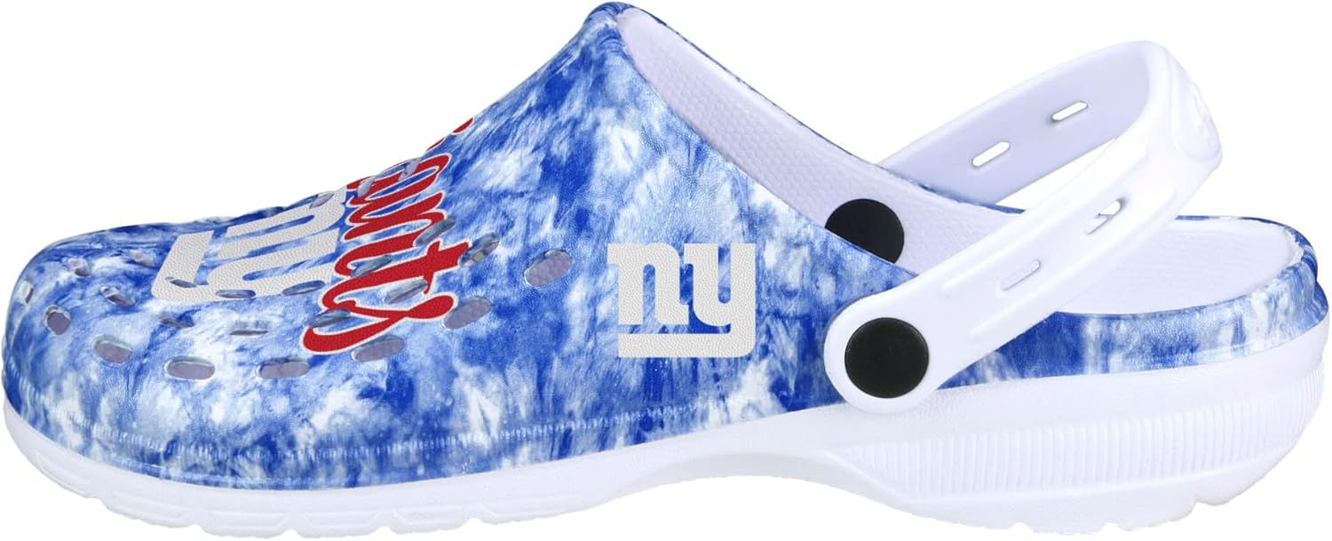 New York Giants NFL Womens Cloudie Clog with Strap