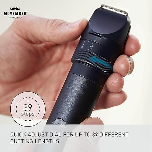 Miniatura 2 de Panasonic Recortadora eléctrica multiforma para barba y cabello, 39 longitudes de corte ajustables y sistema avanzado de cuchillas, cortadora