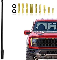 NTNEV 13 Inch Flexible Rubber Antenna for Jeep Wrangler JK/JL, Chevy Silverado, GMC Sierra Denali, Ford F-150 2009-2022 - Durable Replacement