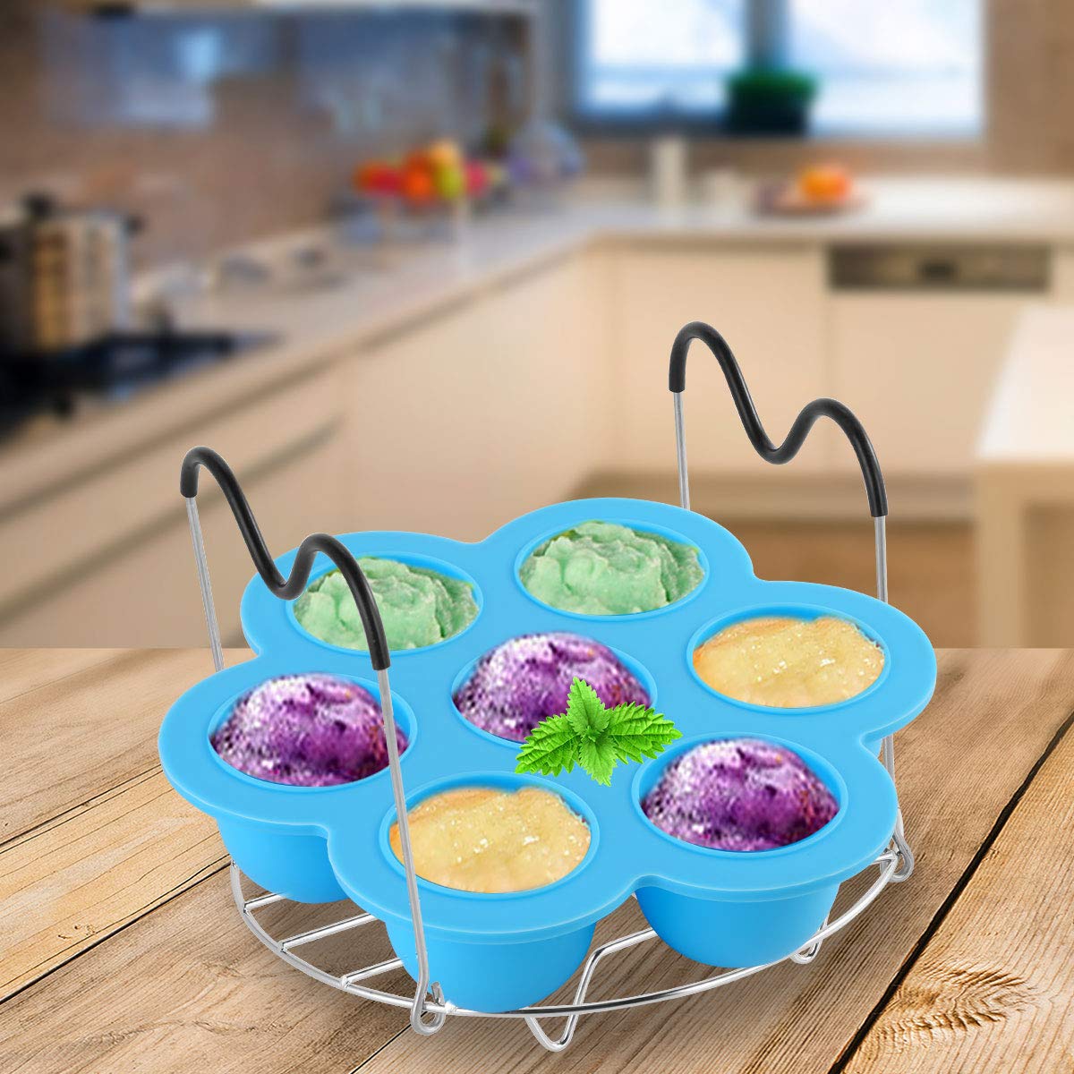 Egg Cooker Steamer Rack Trivet With Handles Compatible With Instant Pot ...
