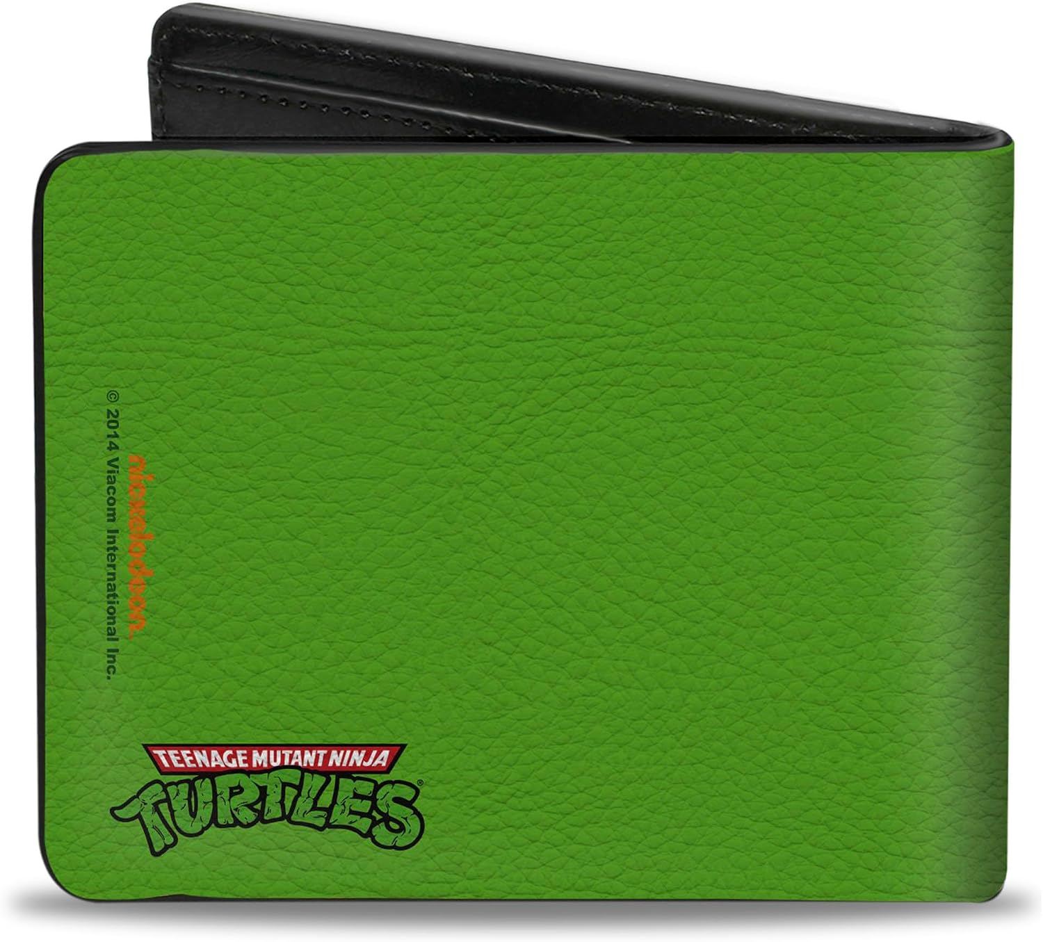 Wallet Bifold PU Classic TMNT Michaelangelo Face Close Up Green Orange