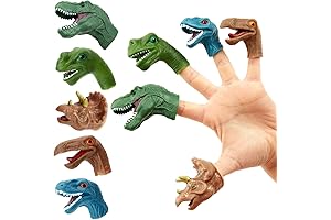 Juvale 10 Pack Finger Dinosaurs Toys