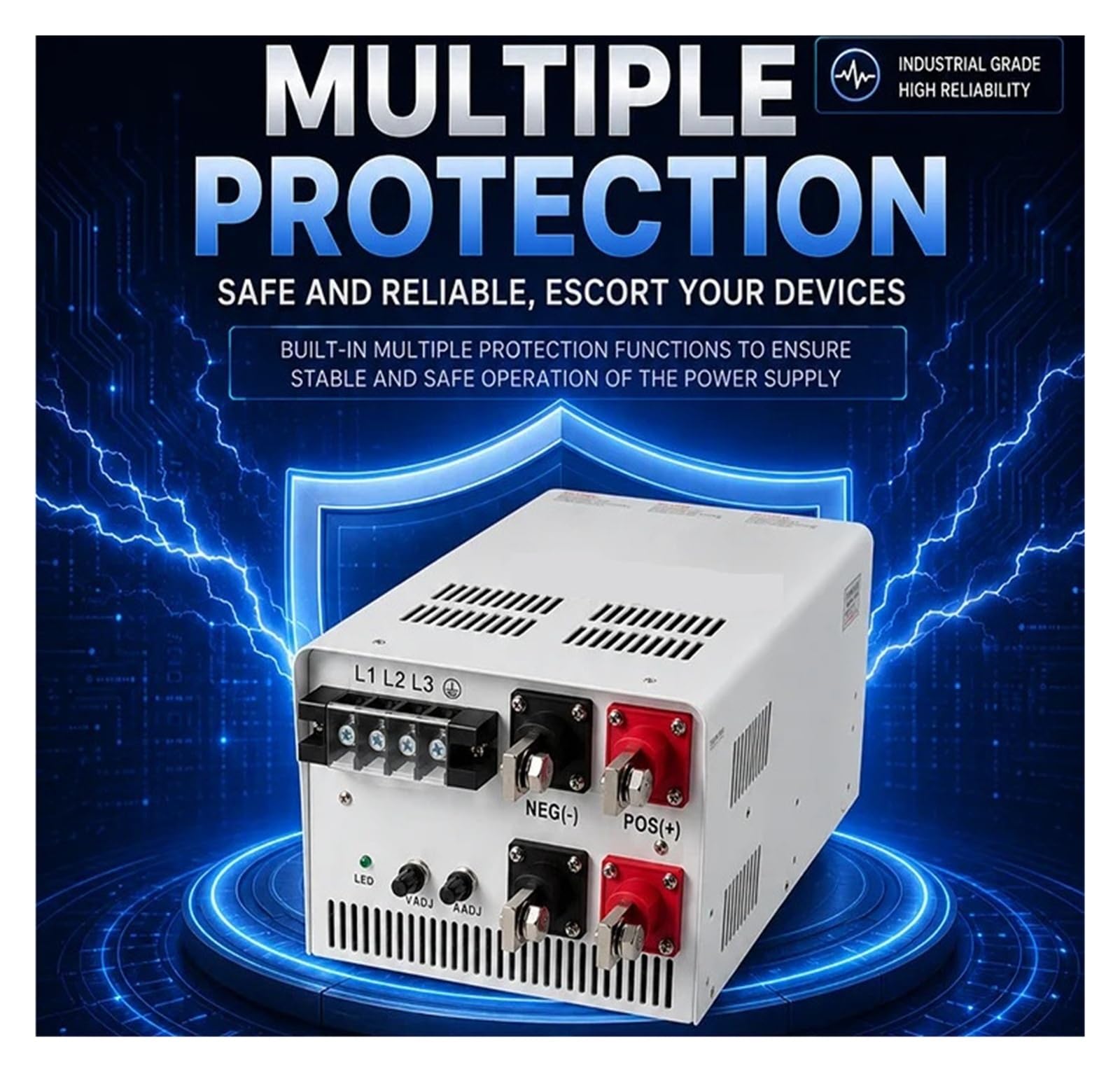 10000W regulowany zasilacz impulsowy DC AC-DC 12V 24V 48V 36V 60V 72V 80V 110V 220V 600V CC CV przemysłowy Adapter sterownika do urządzeń przemysłowych(180-264VAC,0-150V 0-90.9A)
