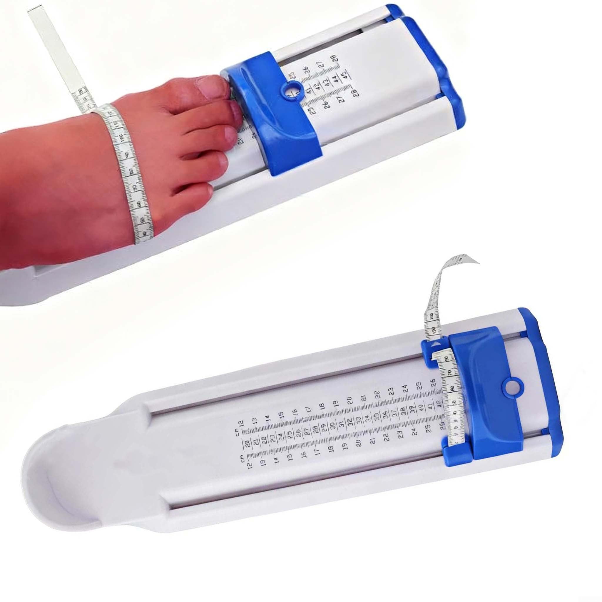Appareil de mesure de pied pour enfants 120–280 mm – Outil de mesure professionnel de la taille des chaussures pour un usage domestique ABS robuste (bleu)