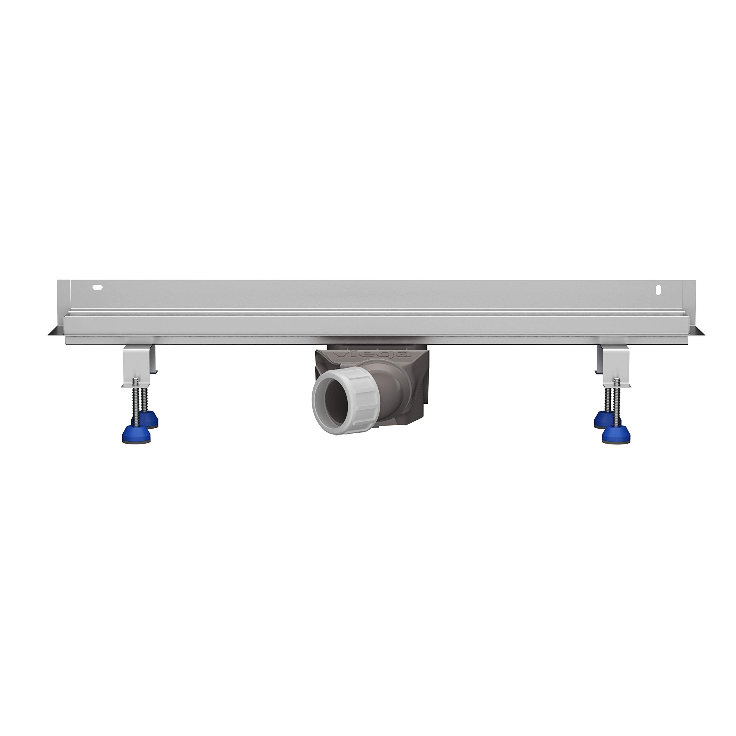 SET completo - canal de ducha 70 cm AQUABAD® Slim Wall Pro de acero inoxidable incl. filtro de pelo, salida horizontal, tapa "BORD" y cuerpo básico SET
