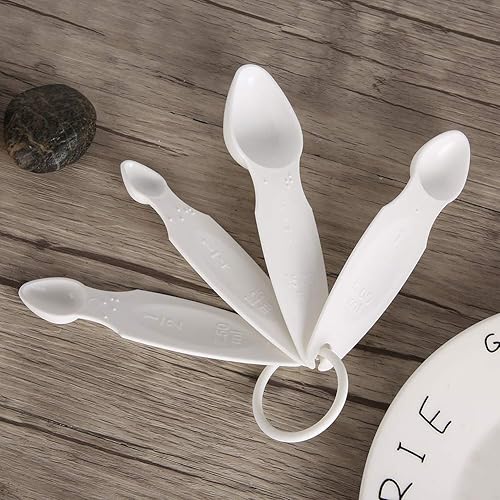 Miniatura 3 de Juego de tazas de cuchara medidora Braille portátil para hornear, herramienta de cocina con impresión elevada y braille, 4 unidades