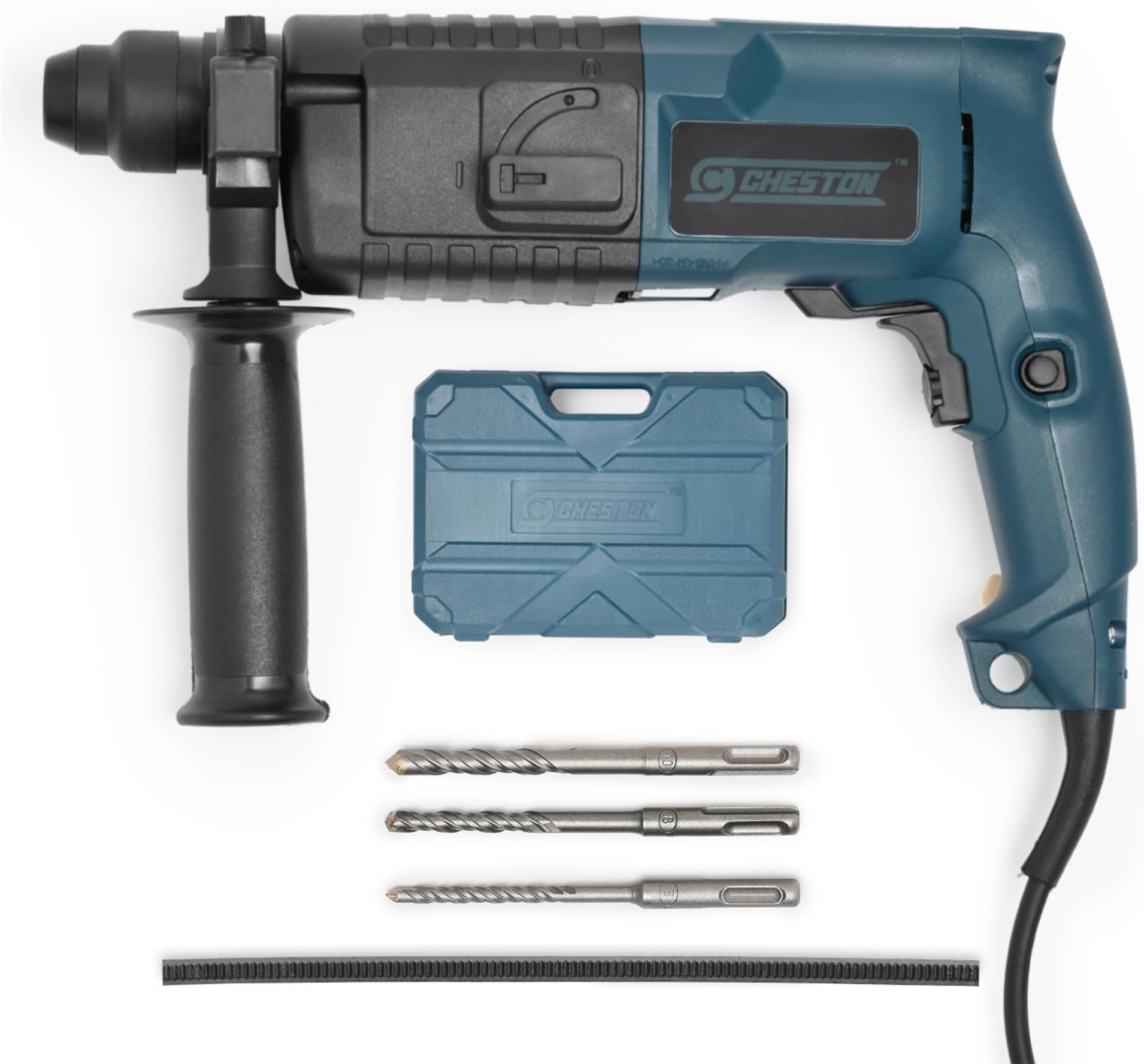 Cheston Rotary Hammer Drill Machine 20MM 500W 850RPM with 3-Piece Drill Bit