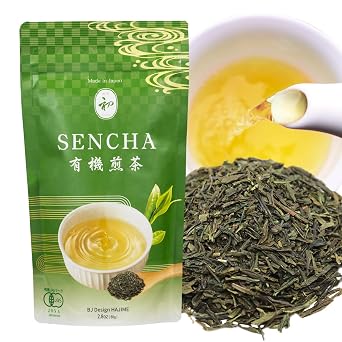 Sencha Green Tea Organic Japanese Green Tea Loose Leaf, 80g Organic Loose Leaf by HAJIME
