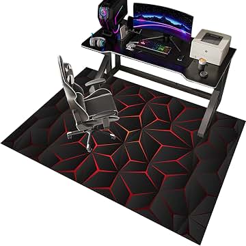 Alfombrilla para Silla de Gaming y Oficina, Protector de Suelo, Alfombra para Escritorio Con Ruedas, 70 x 100 cm