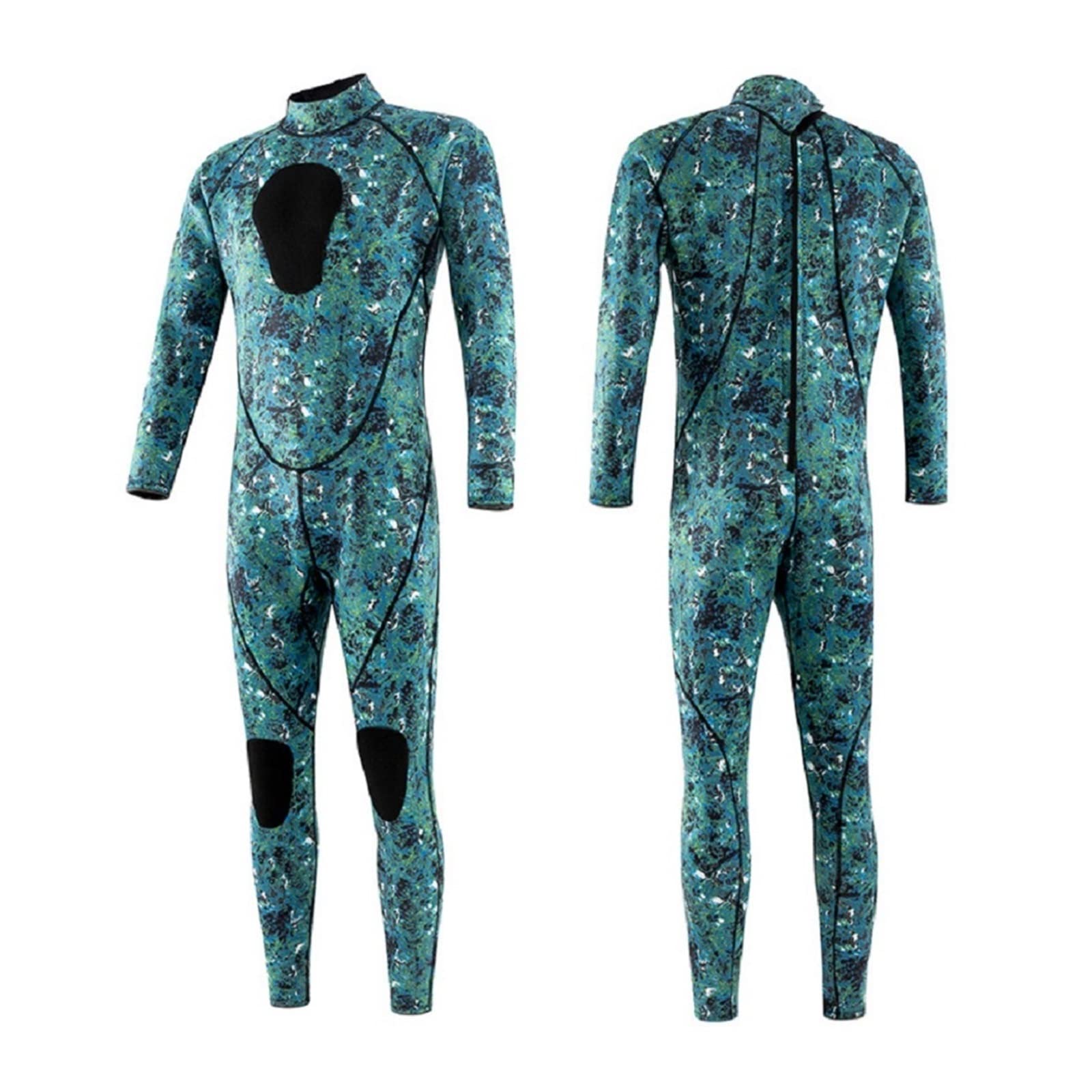 3 MILLIMETRI Neoprene Muta Da Uomo Surf Diving Suit Attrezzatura Pesca Subacquea Pesca Subacquea Kitesurf Abbigliamento Muta Attrezzatura(Camouflage Green,Small)