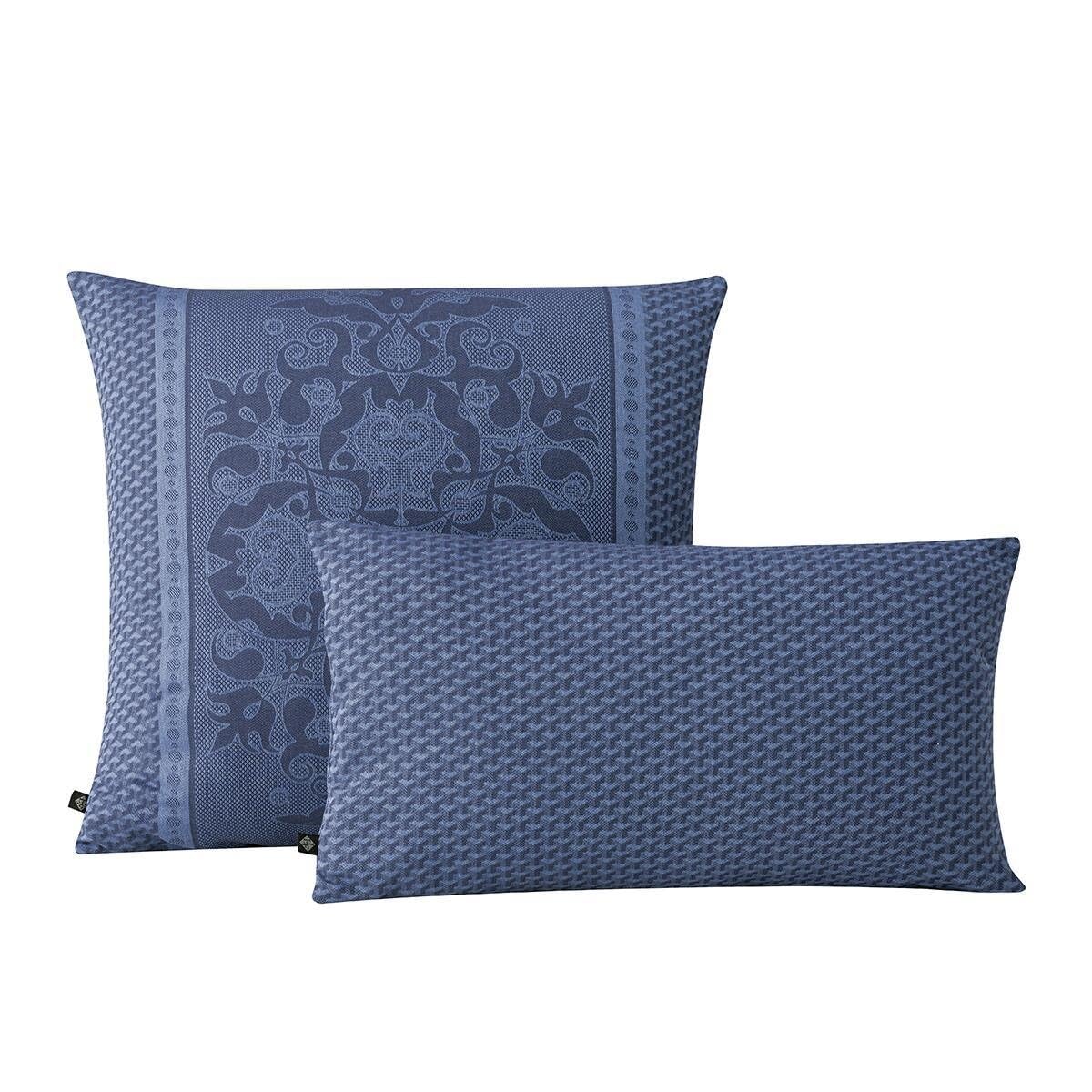 Housse de coussin en coton 50x50 Palais Vénitien Adriatique Le Jacquard Français