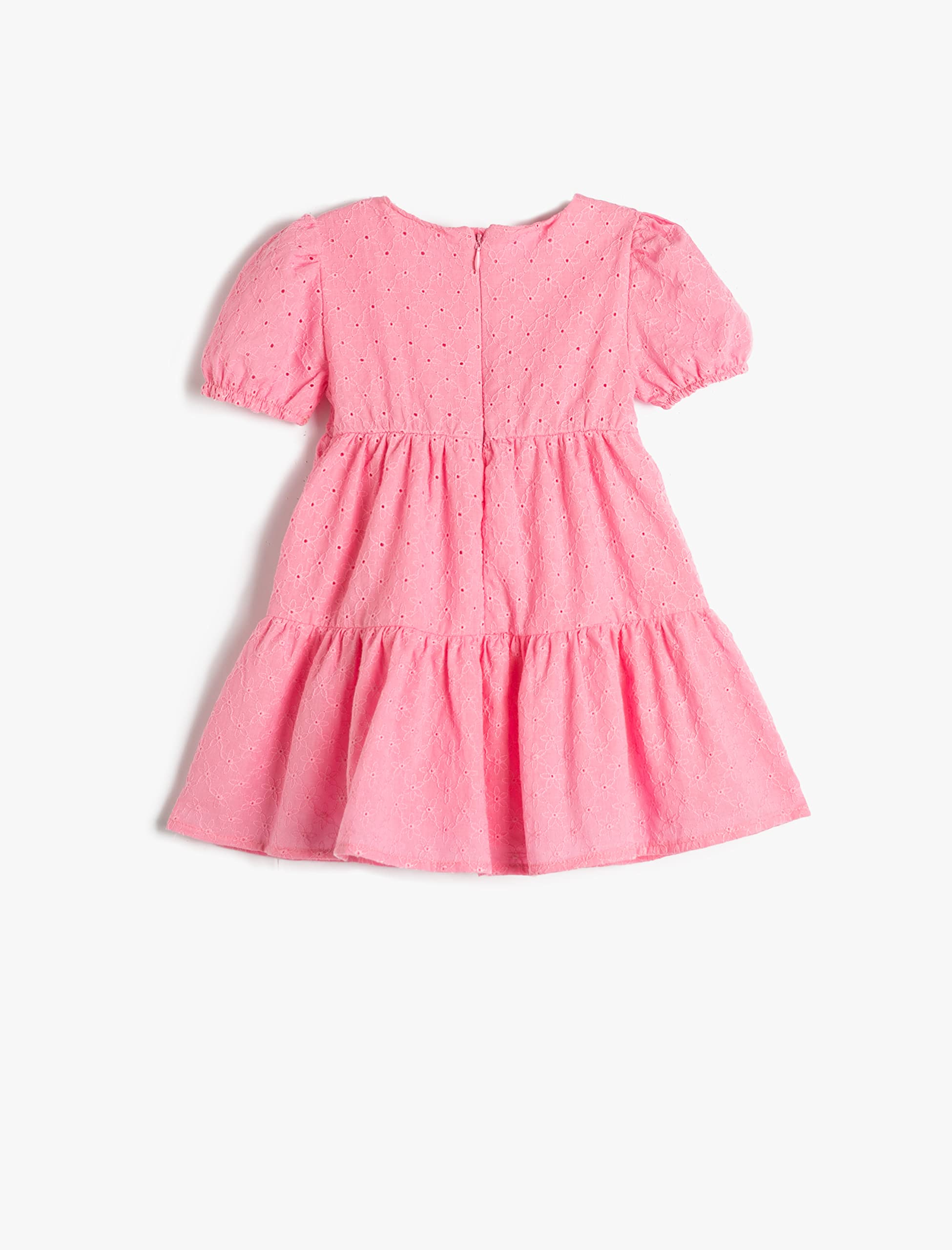 Koton Sukienka Niemowlęta Cutwork Dress Embroidered Sequare Neck Cotton