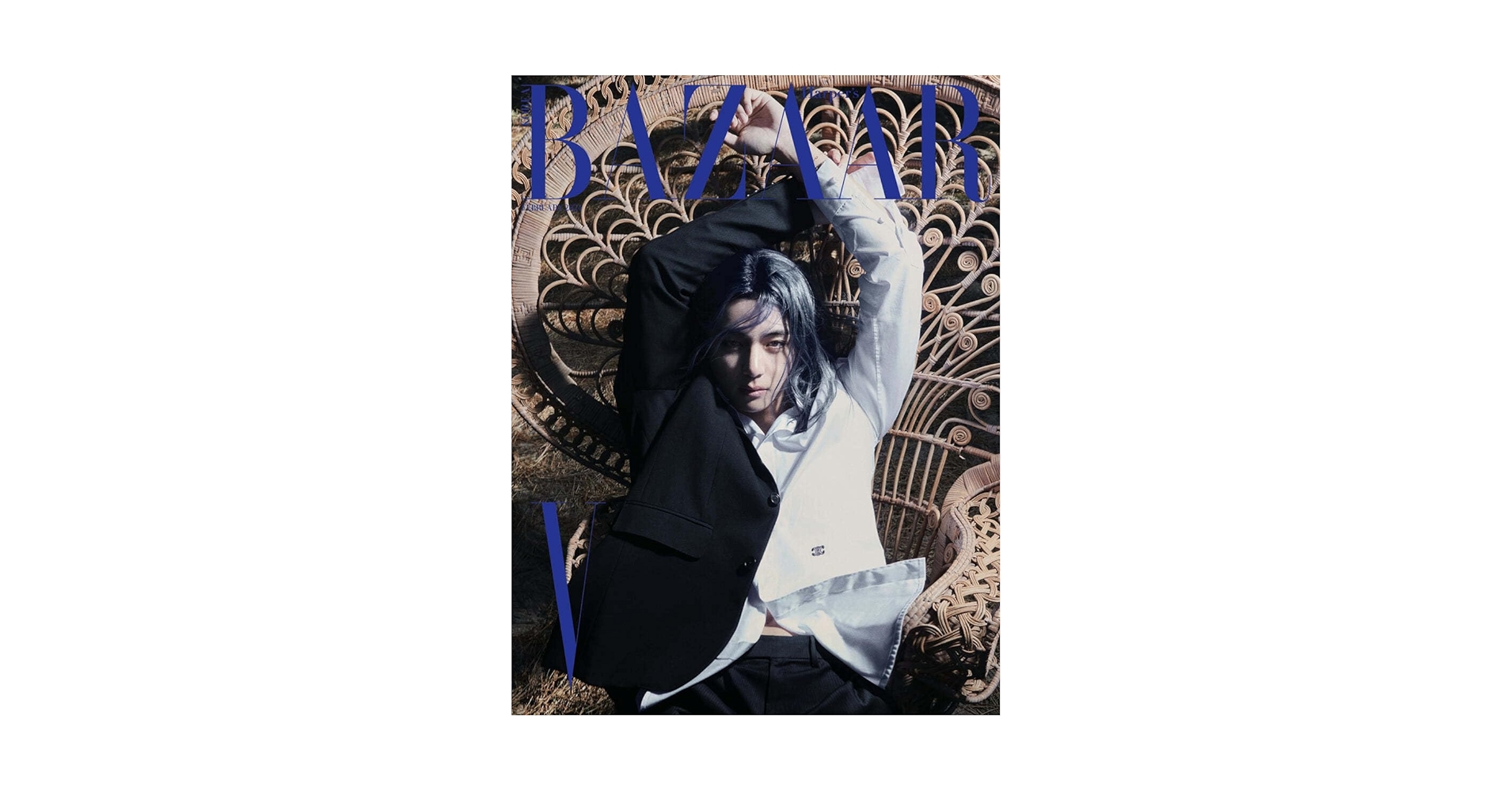 【送料無料】ナム・テヒョン掲載ページ（ポスターサイズ）#88852 Amazon.co.jp: BAZAAR korea BTS V 表紙, 画報 記事掲載 KOREA