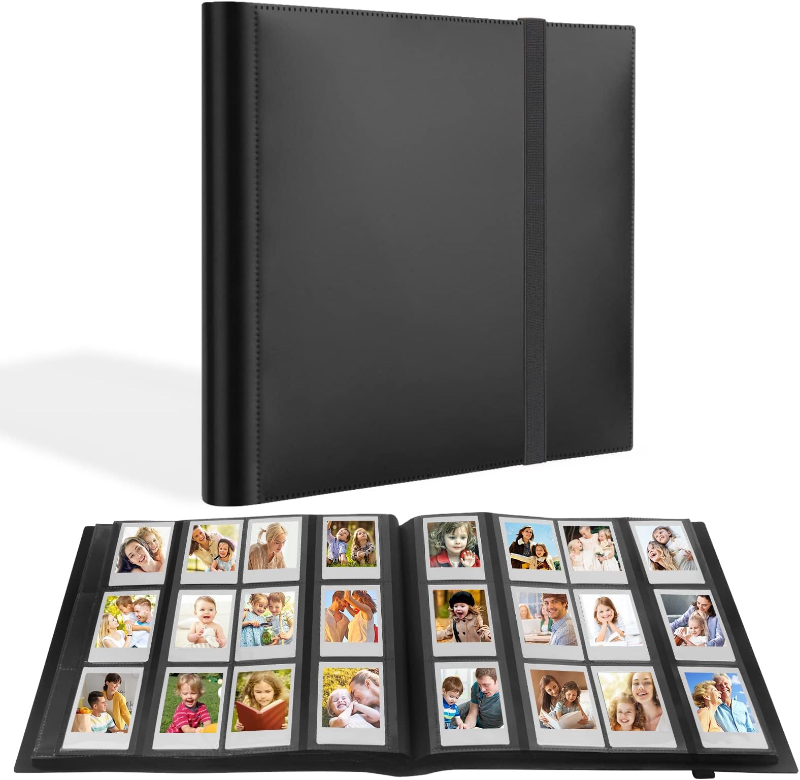 672 Pockets Album for Fujifilm Instax Mini Camera, Photo Albums for Fujifilm Instax Mini 12 9 40 EVO LIPLAY Instant Film Cameras, for Polaroid Snap Z2300 PIC-300 Camera, Black