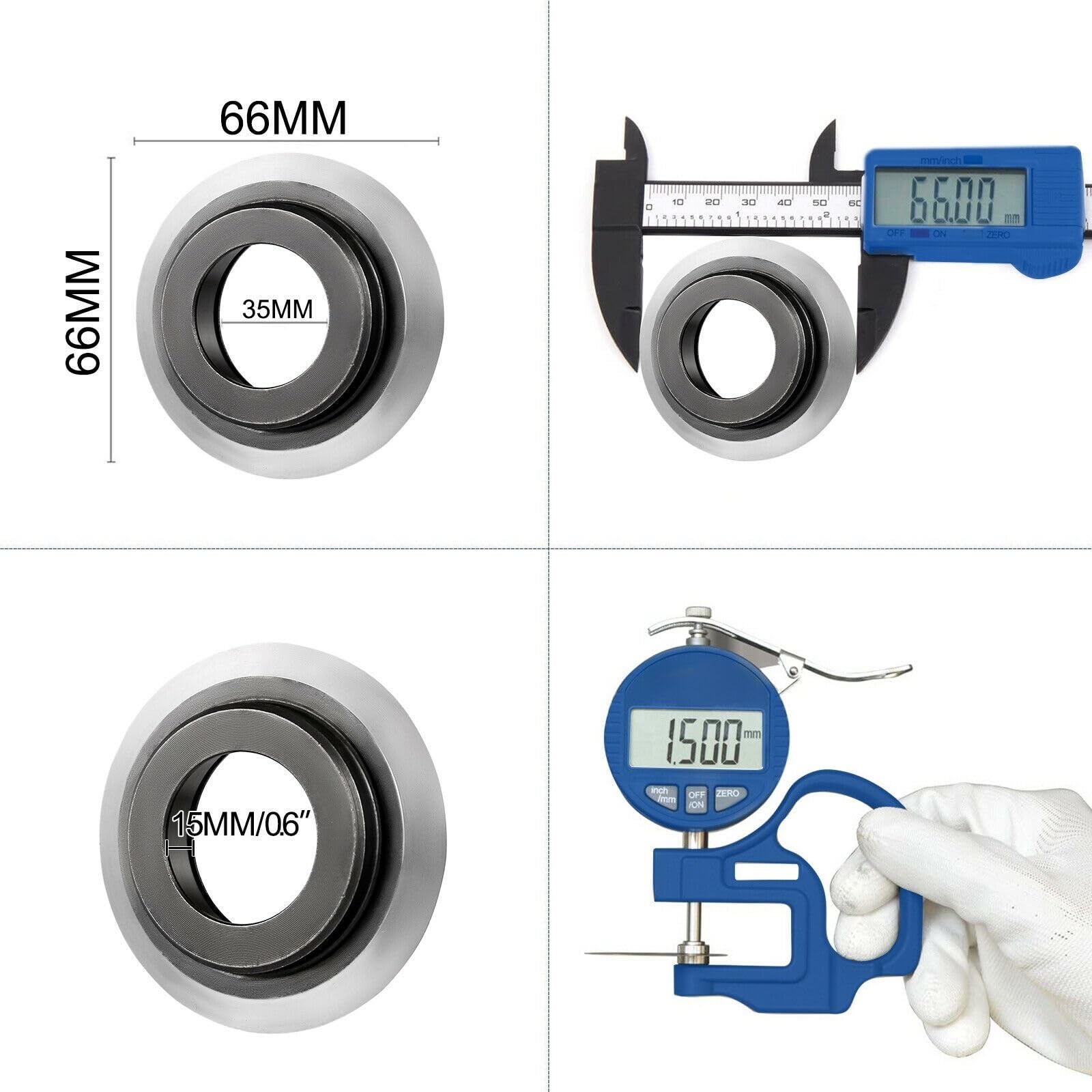 4 lame di ricambio for macchina spelafili lega ad alta resistenza tagliente affilato alta precisione diametro esterno 66 mm. Migliora l'efficienza