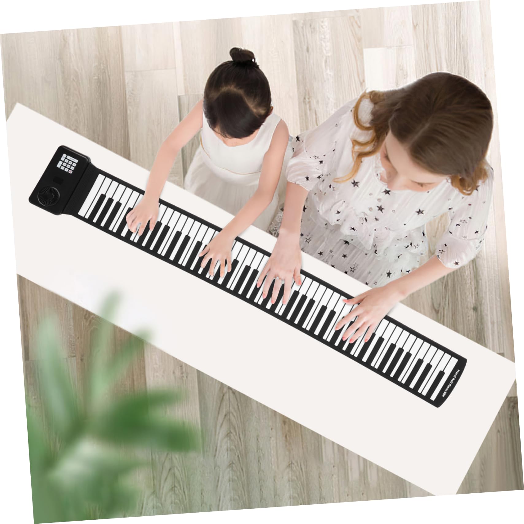Pianoforte in Silicone con Altoparlante Integrato Portatile Pieghevole 88 Tasti e Alimentazione Usb, Tastiera Elettronica Roll Up per Principianti in Viaggio