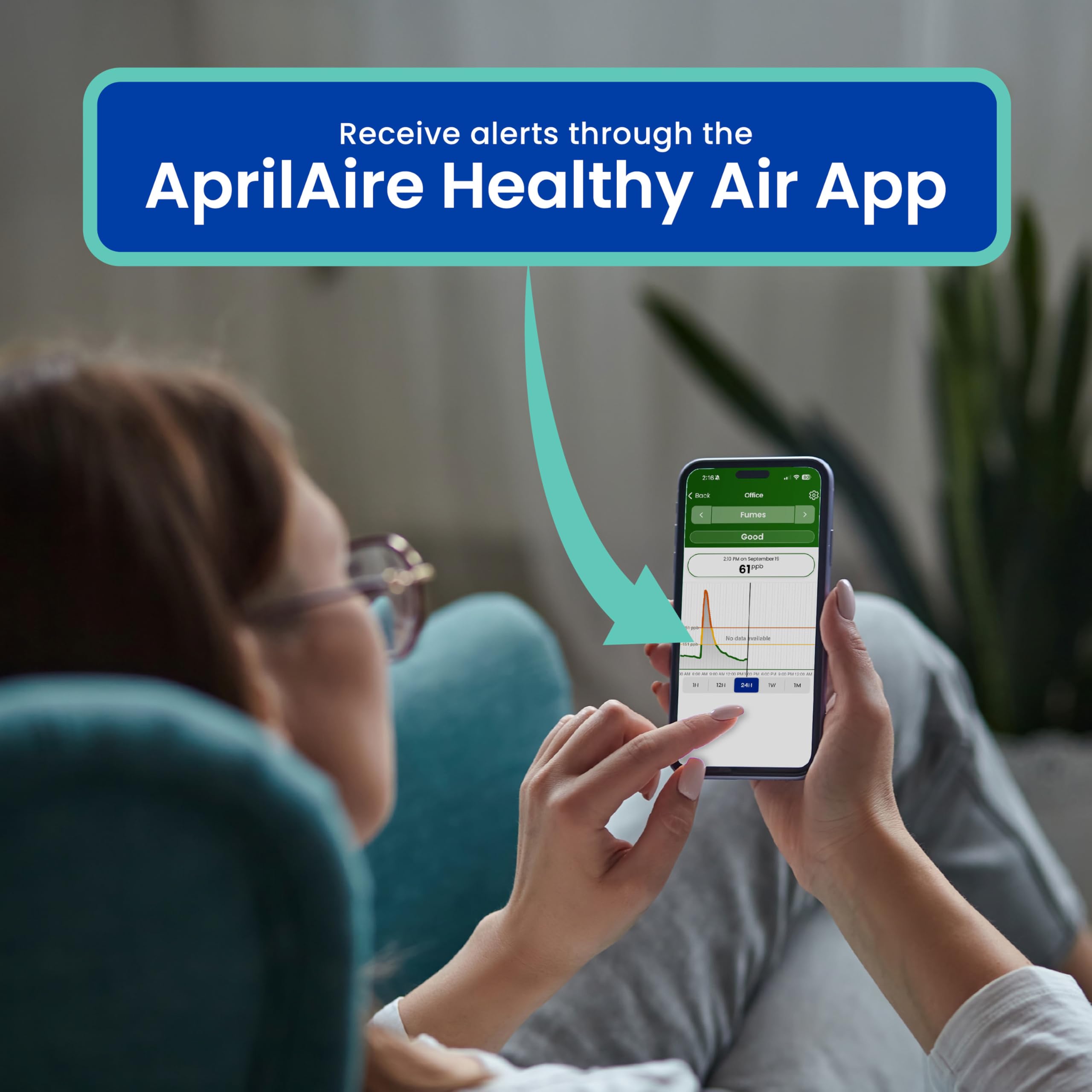 AprilAire ZAWTHCPV Smart Indoor 5-in-1 Wi-Fi Air Quality Monitor (CO2, VOC, PM 2.5, Particulate Matter, Humidity and Temperature), App Controlled IAQ Monitor for Home Air Quality Sensor — Amazon image 10