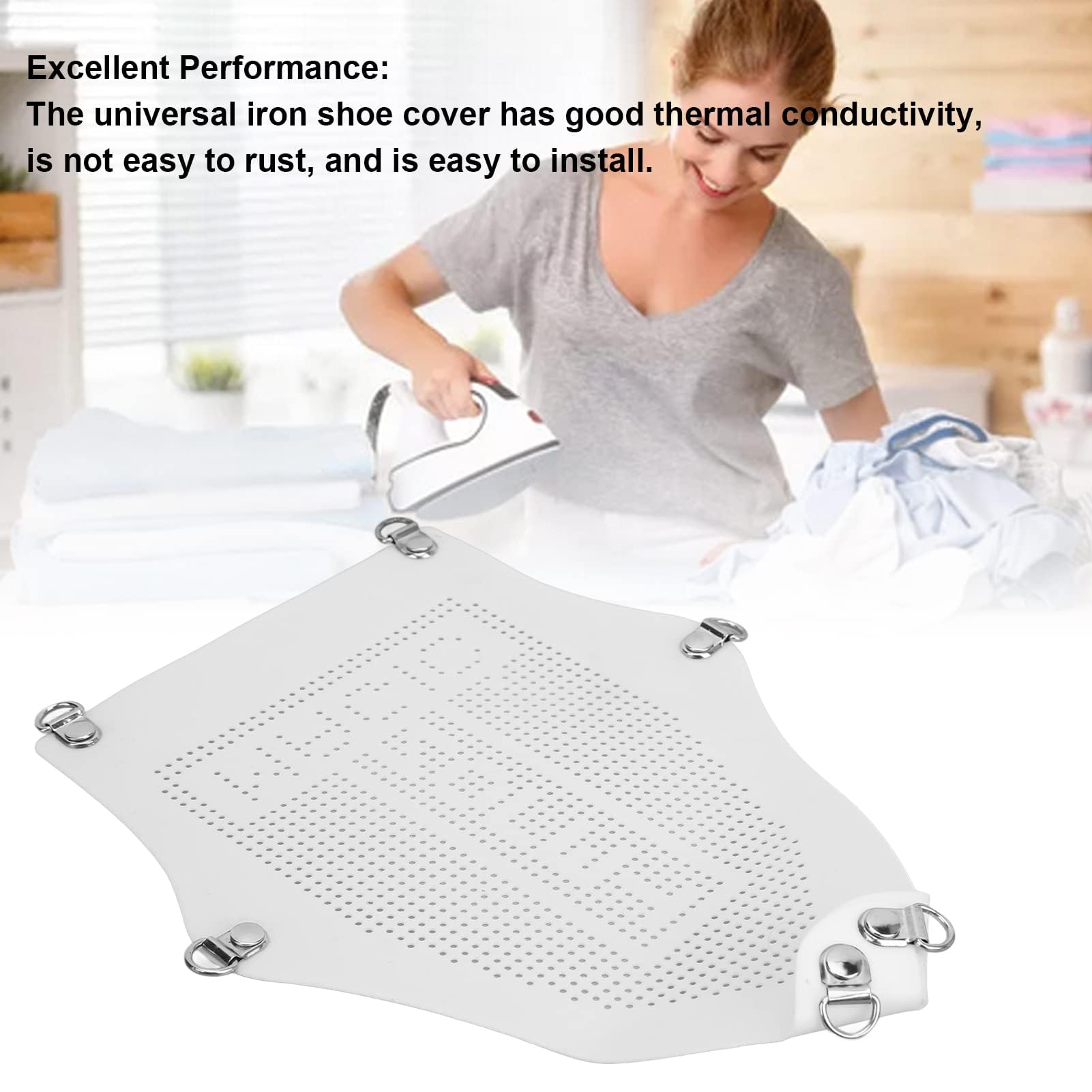 Copriscarpa Per Ferro Da Stiro - Copertura In Alluminio Antiaderente 23x12.3 Cm - Foto 3