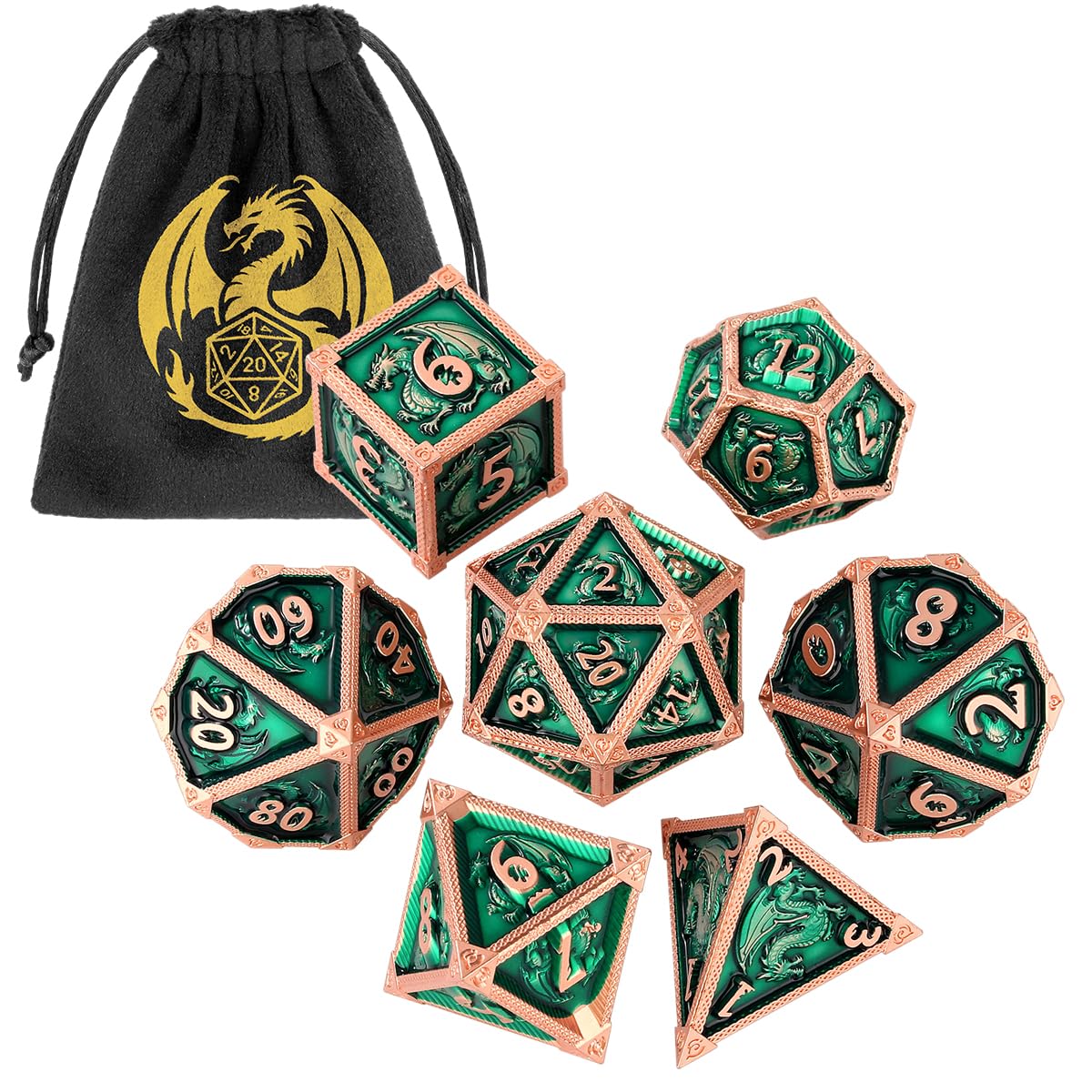 Un Set Di Dadi Poliedrici Utilizzati Per Giochi Di Ruolo Come Dungeons Dragons Image169291451
