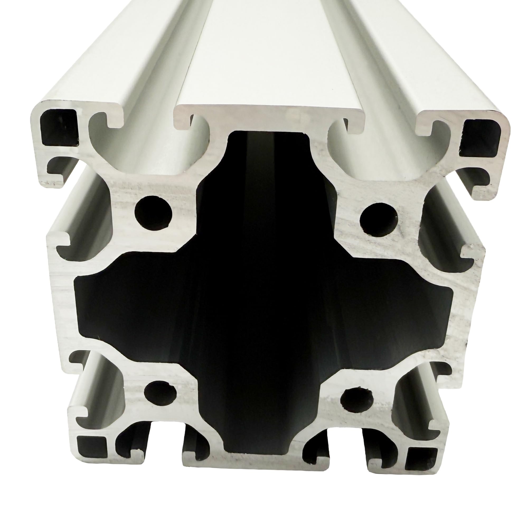 Aluprofil 80x80 mm | Nut 8 | Länge: 1000 mm = 100 cm | eloxiert | Aluminium Profil | Nutenprofil | Aluprofil | Alu Profil | Leicht | Montagesystem