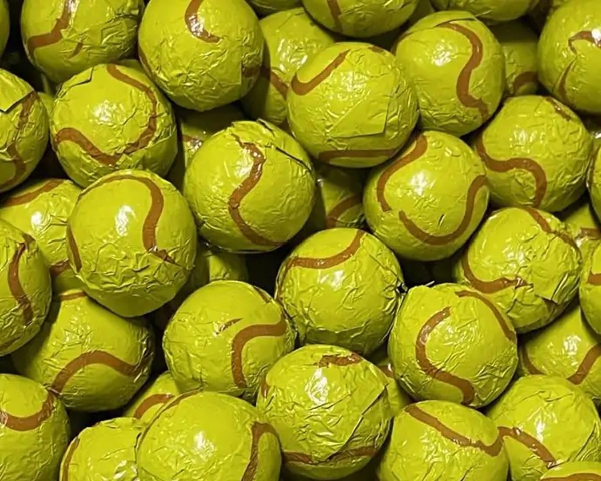 Thompson Chocolate Foil Wrapped Tennis Balls - 2 lb.