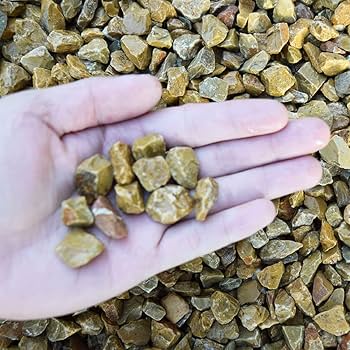 Amazon.co.jp: 砂利 化粧砂利 イエロー 大理石 黄色 小粒