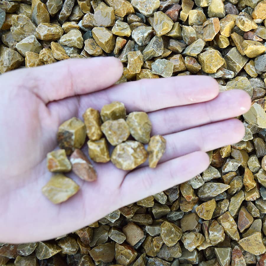 砂利 化粧砂利 イエロー 黄色 小粒 500kg 3分(8mm～18mm) Amazon.co.jp: 砂利 化粧砂利 イエロー 大理石 黄色 小粒