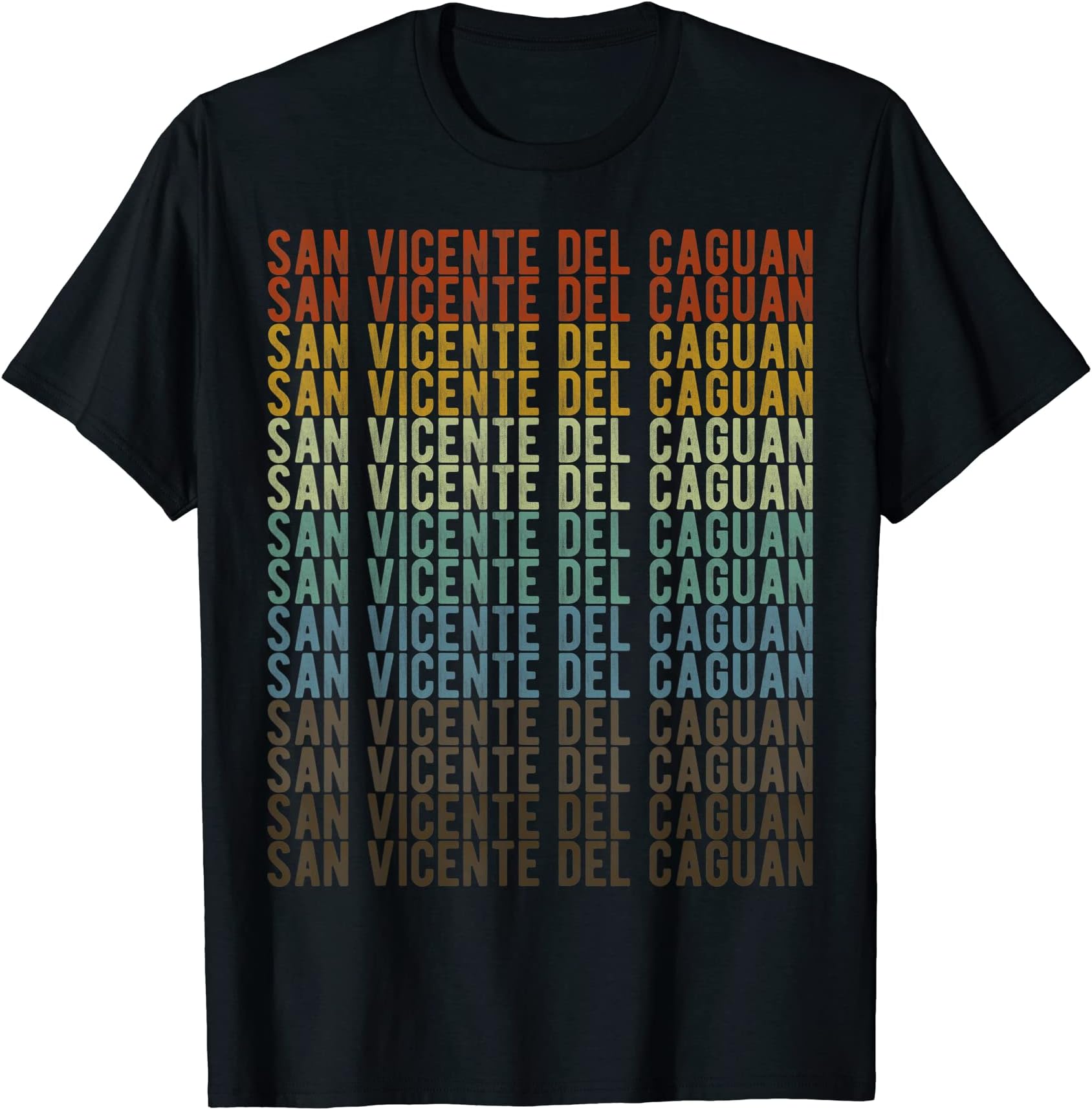 San Vicente del Caguan City Colombia Retro T-Shirt