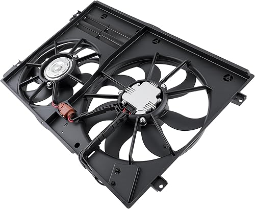 Miniatura 7 de AUTOKAY Ventilador de refrigeración del radiador, ventilador de condensador del radiador para Volkswagen Jetta Beetle Tiguan Golf para Audi A3 TT