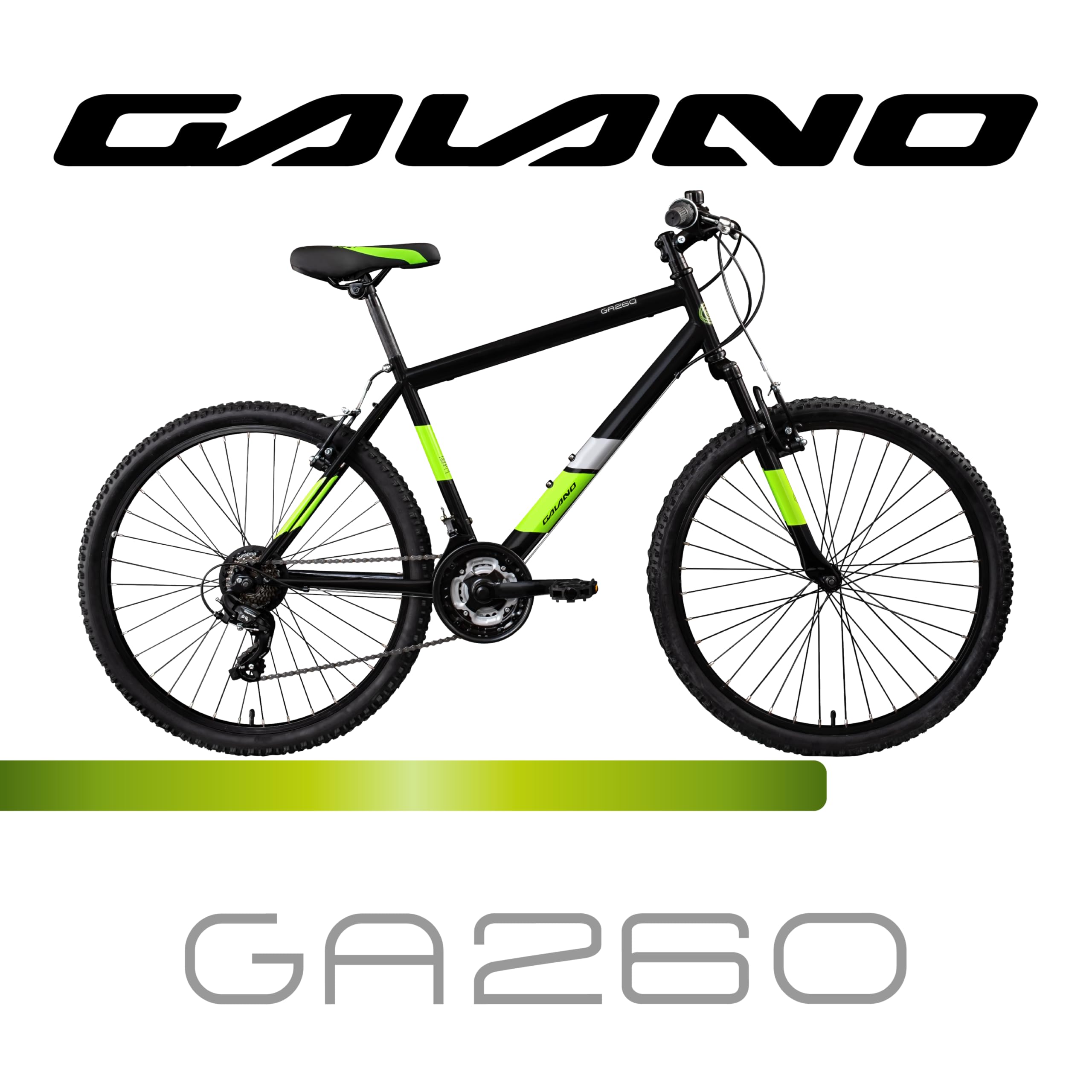 Galano GA260 Mountainbike 26 Zoll ab 160 cm für Damen Herren Mädchen Jungen mit 21 Gang, V-Brakes Fahrrad MTB Hardtail viele Farben, Aluminium, Unisex