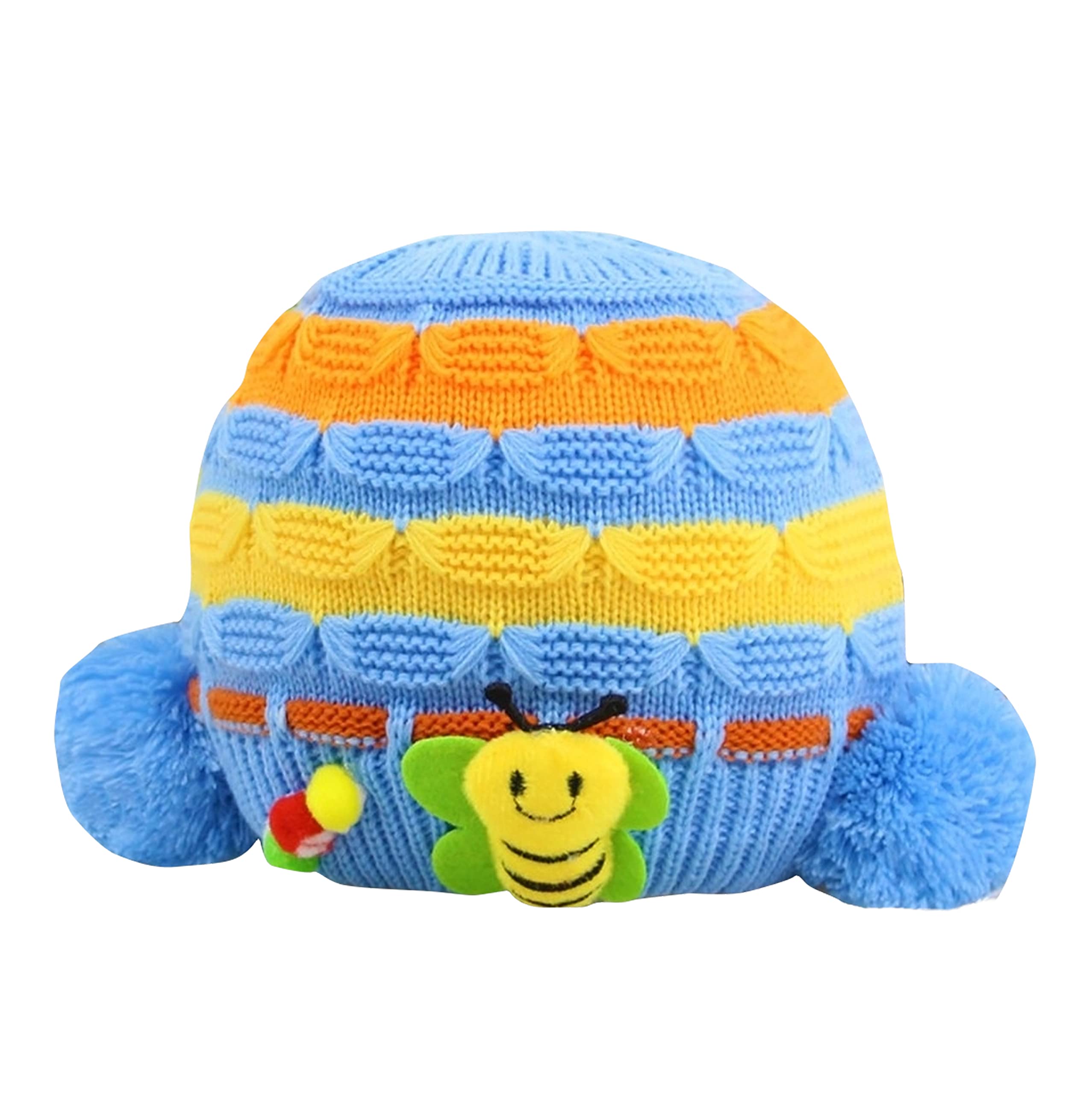 FOXY FANECute Soft & Cozy Warm Knitted Wool Baby Hat Cap [0-2 Years]